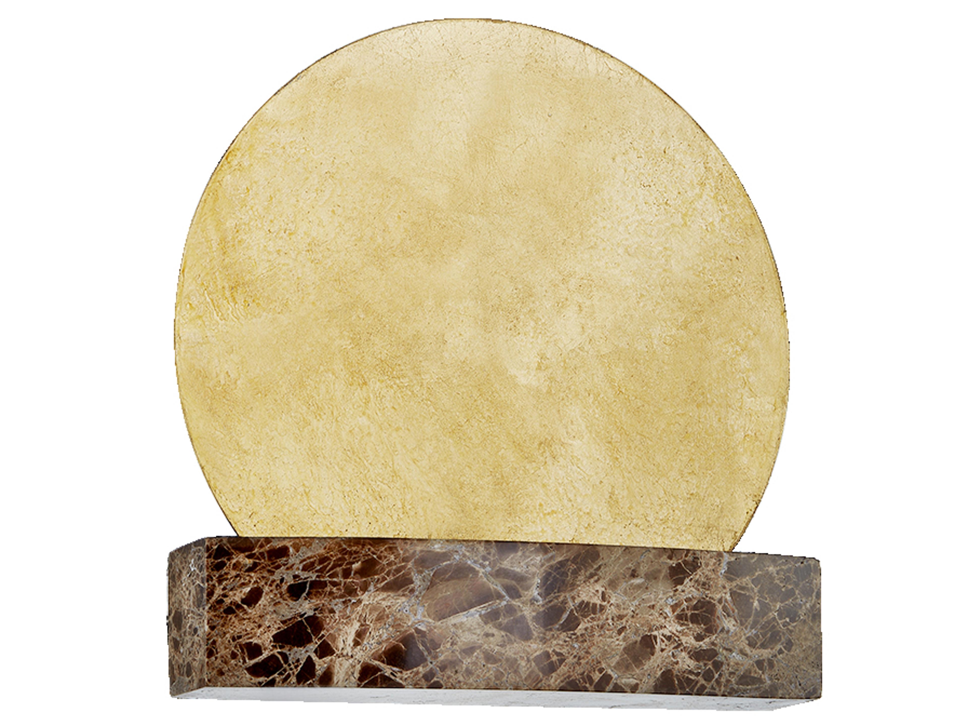 Rune 1-Light Vintage Gold Leaf Wall Sconce