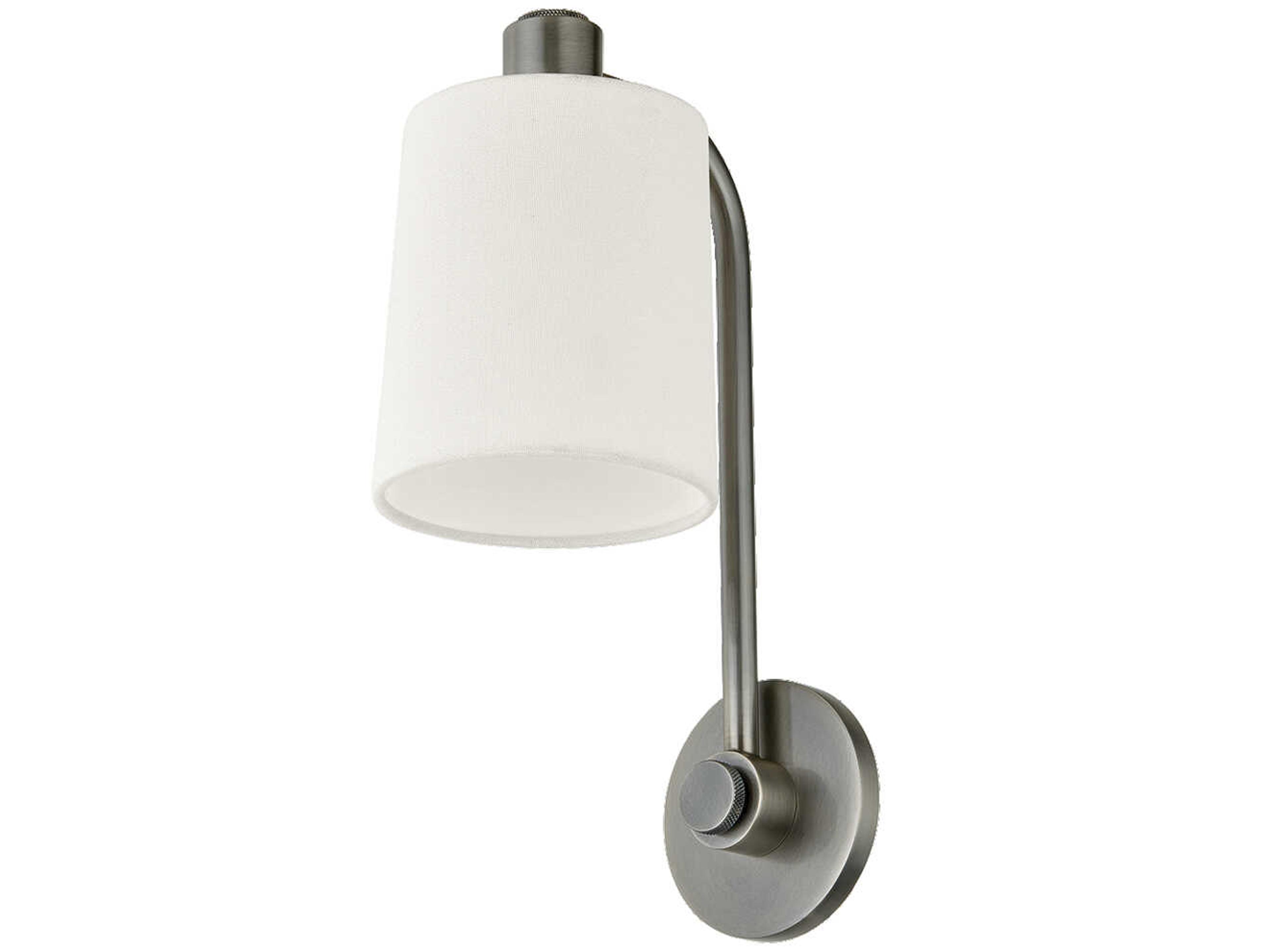 Rigby 1-Light Vintage Pewter Wall Sconce