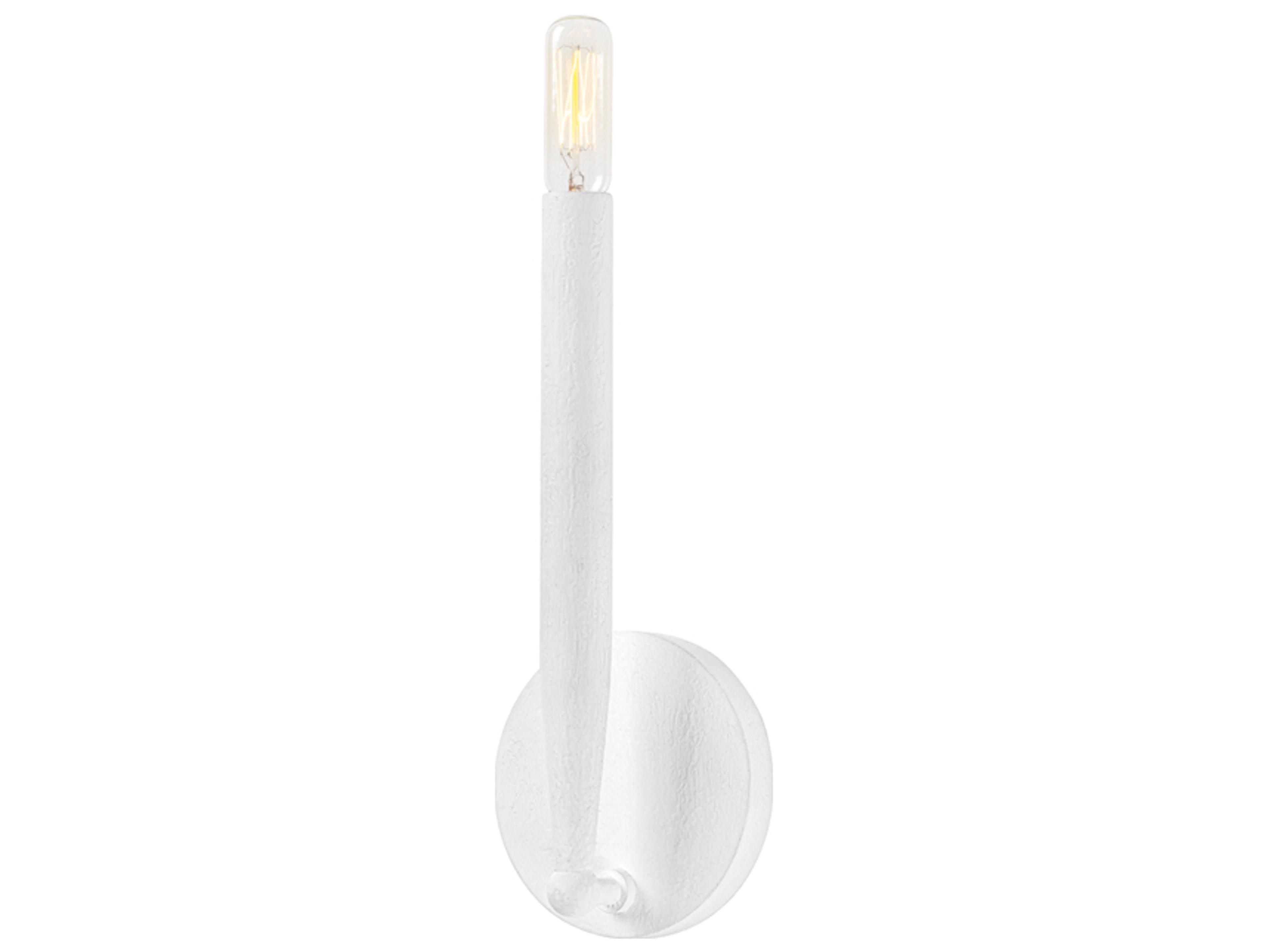 Troy Lighting Levi 1-Light Gesso White Wall Sconce