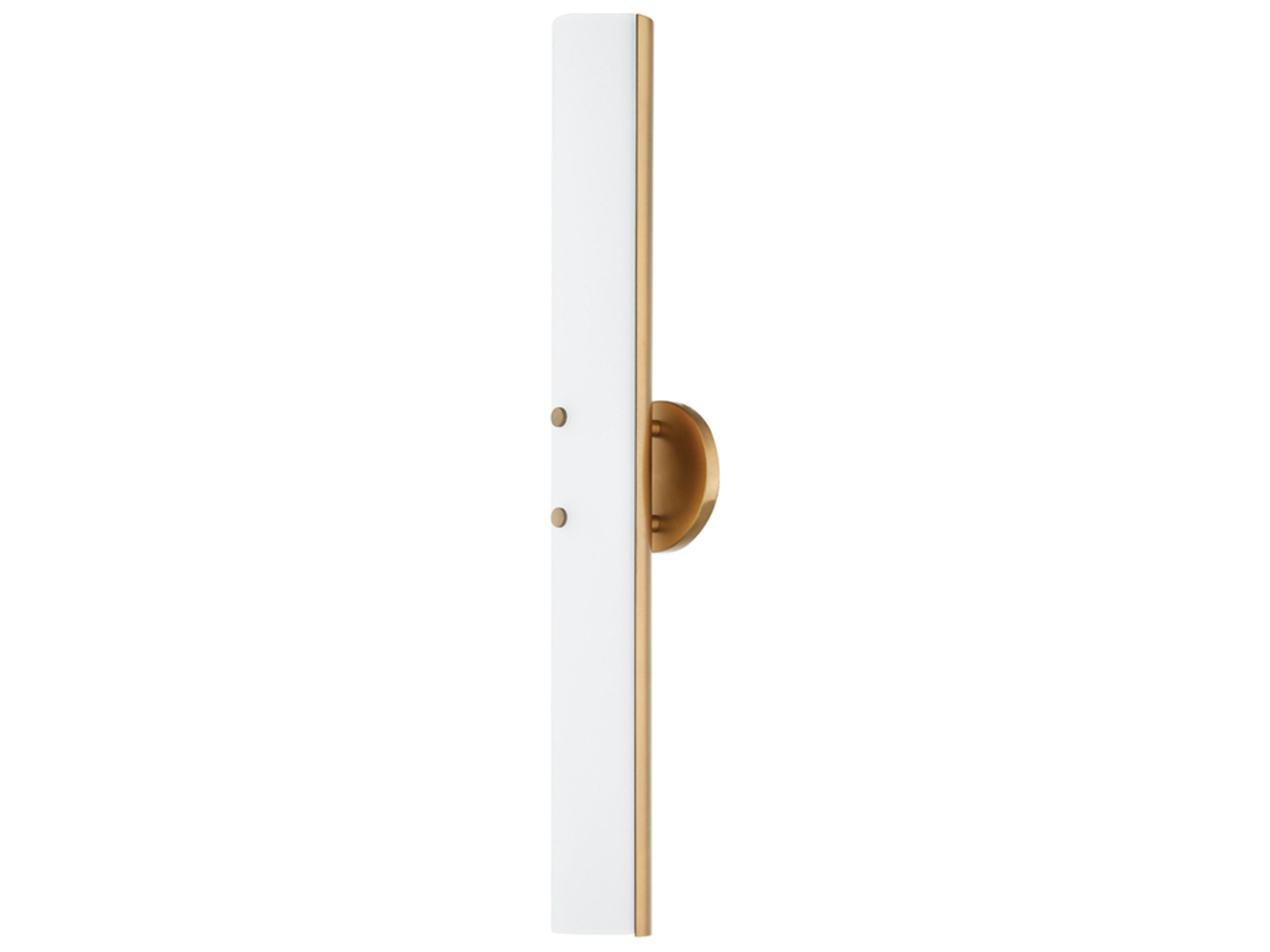Titus 1-Light Patina Brass Glass LED Wall Sconce