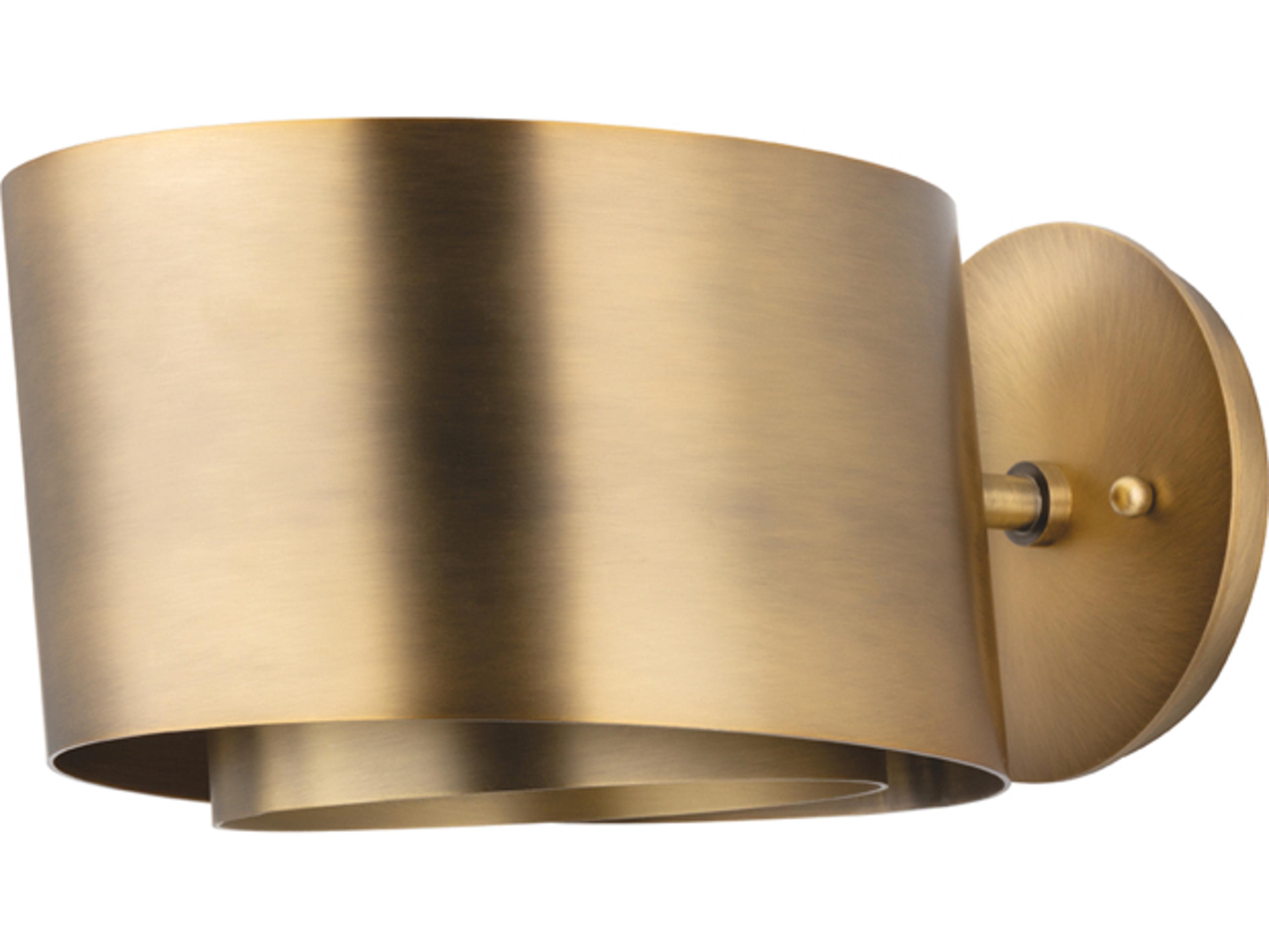 Troy Lighting Roux 1-Light Patina Brass Wall Sconce