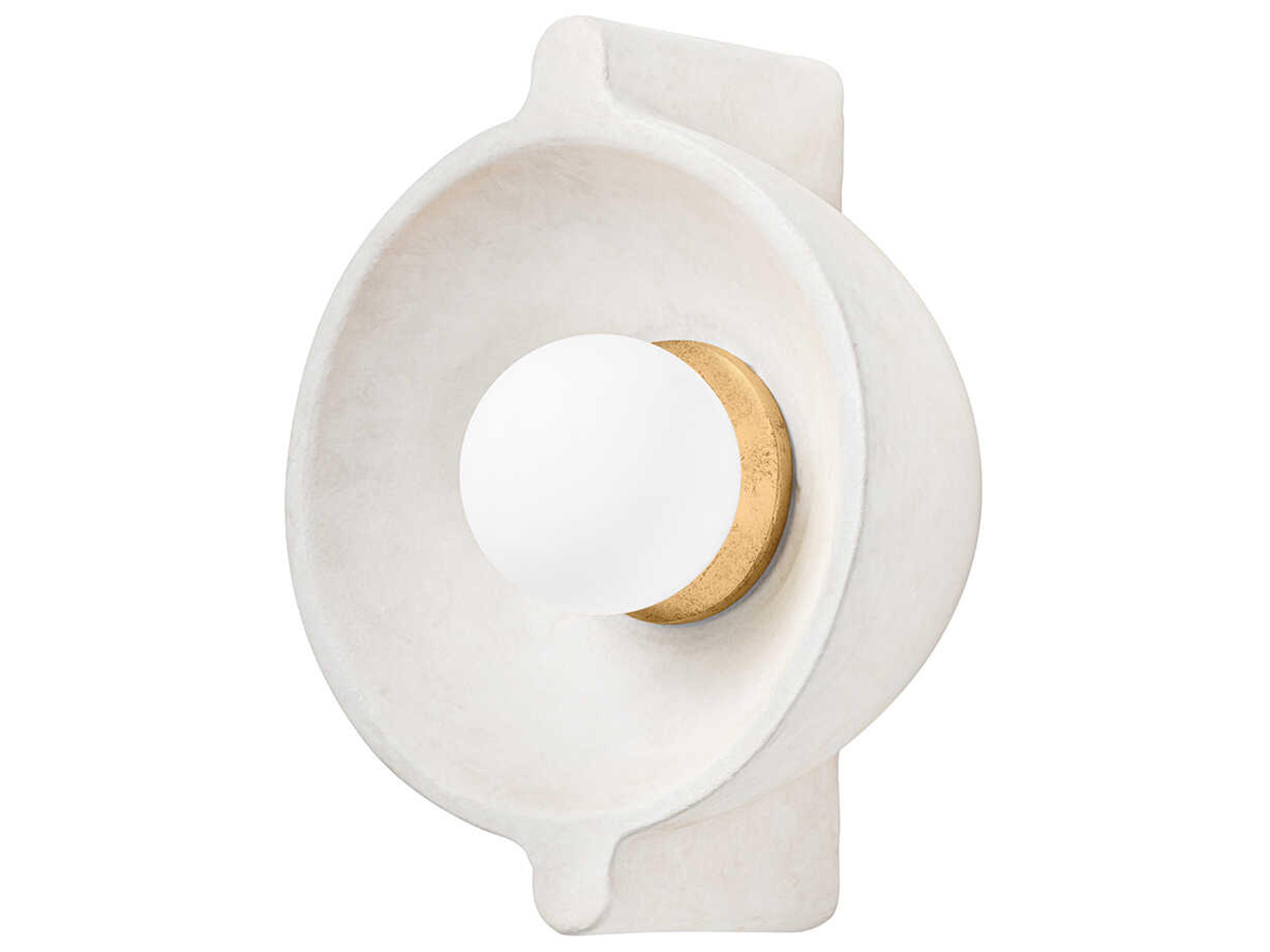 Troy Lighting Modesto 1-Light Vintage Gold Leaf Wall Sconce