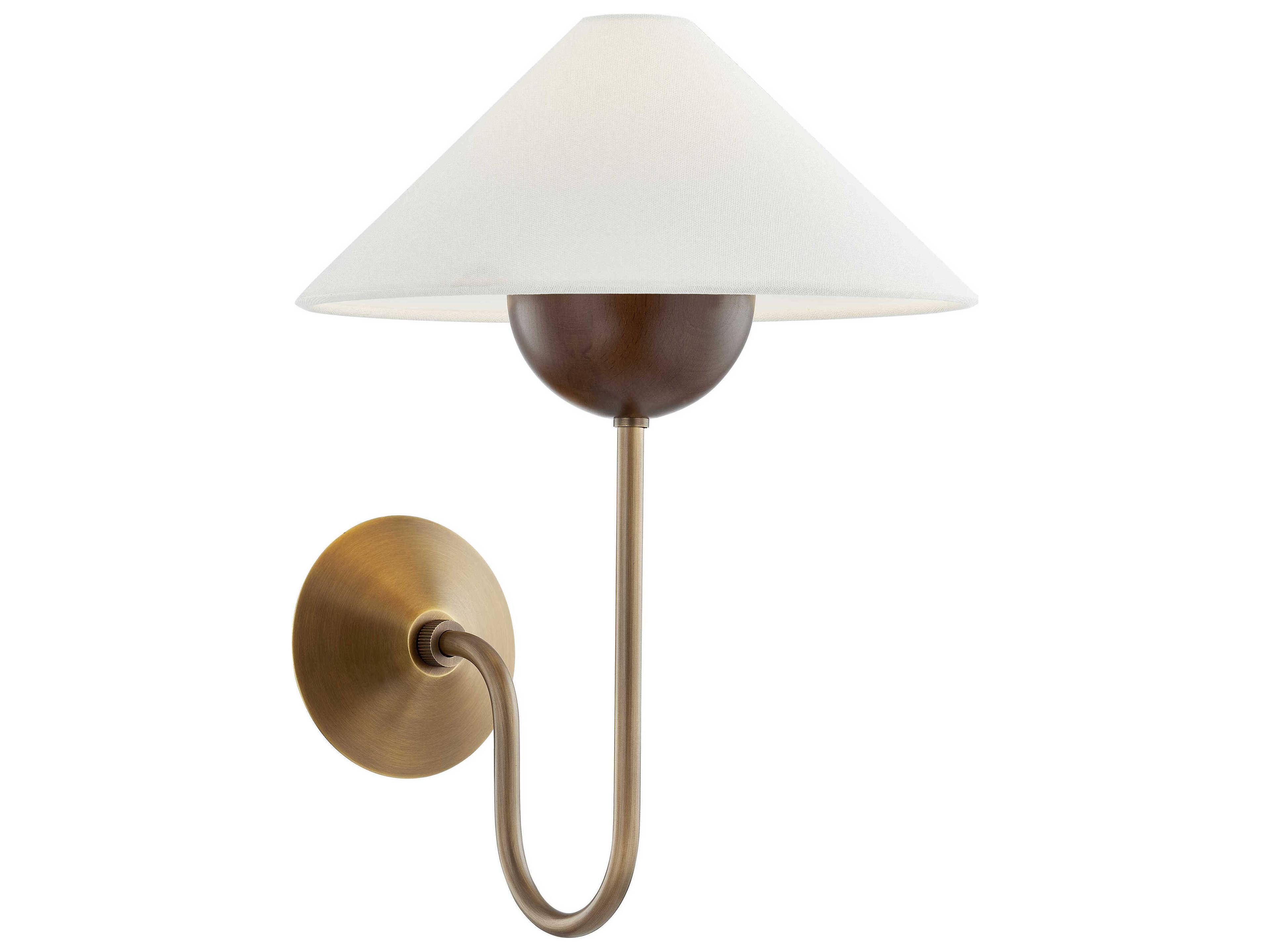 Evan 1-Light Patina Brass Wall Sconce