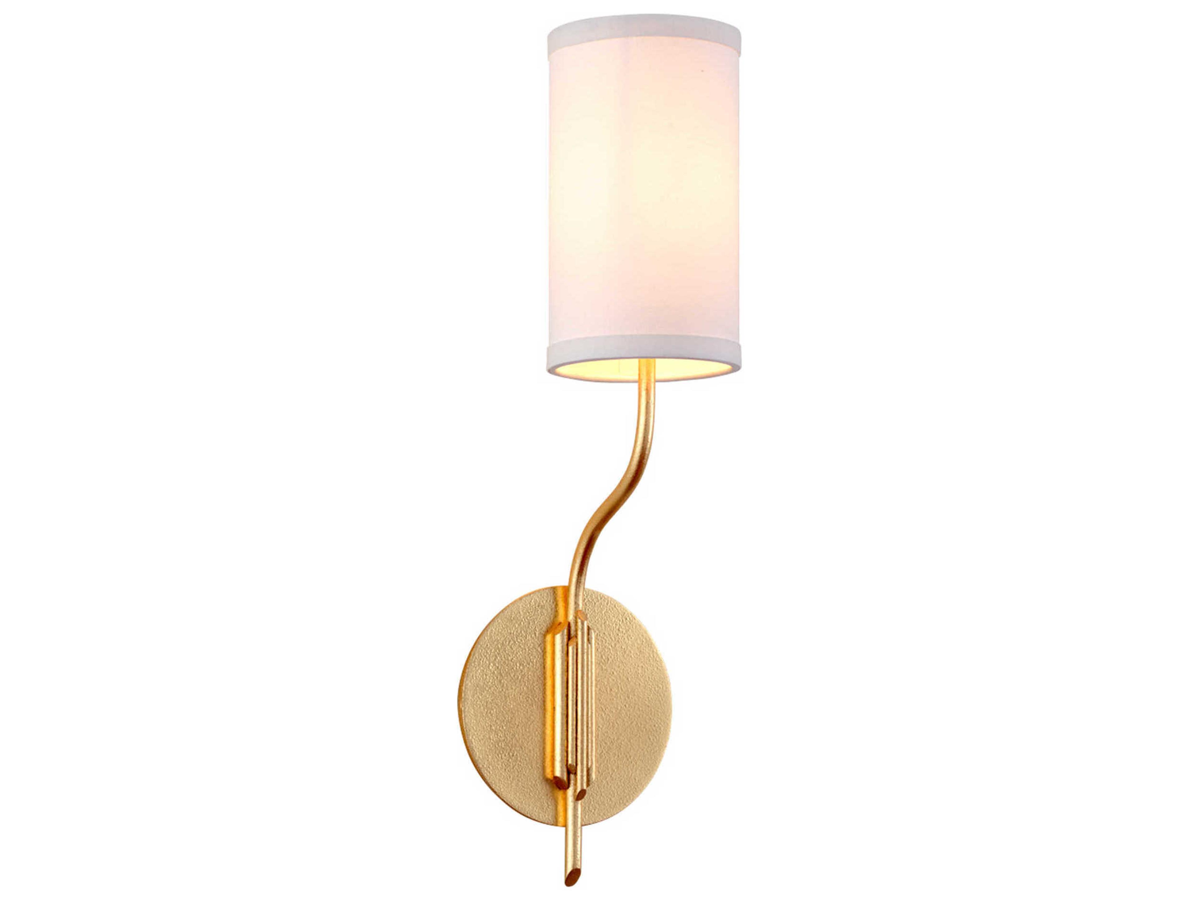 Troy Lighting Juniper 1-Light Textured Gold Leaf Wall Sconce