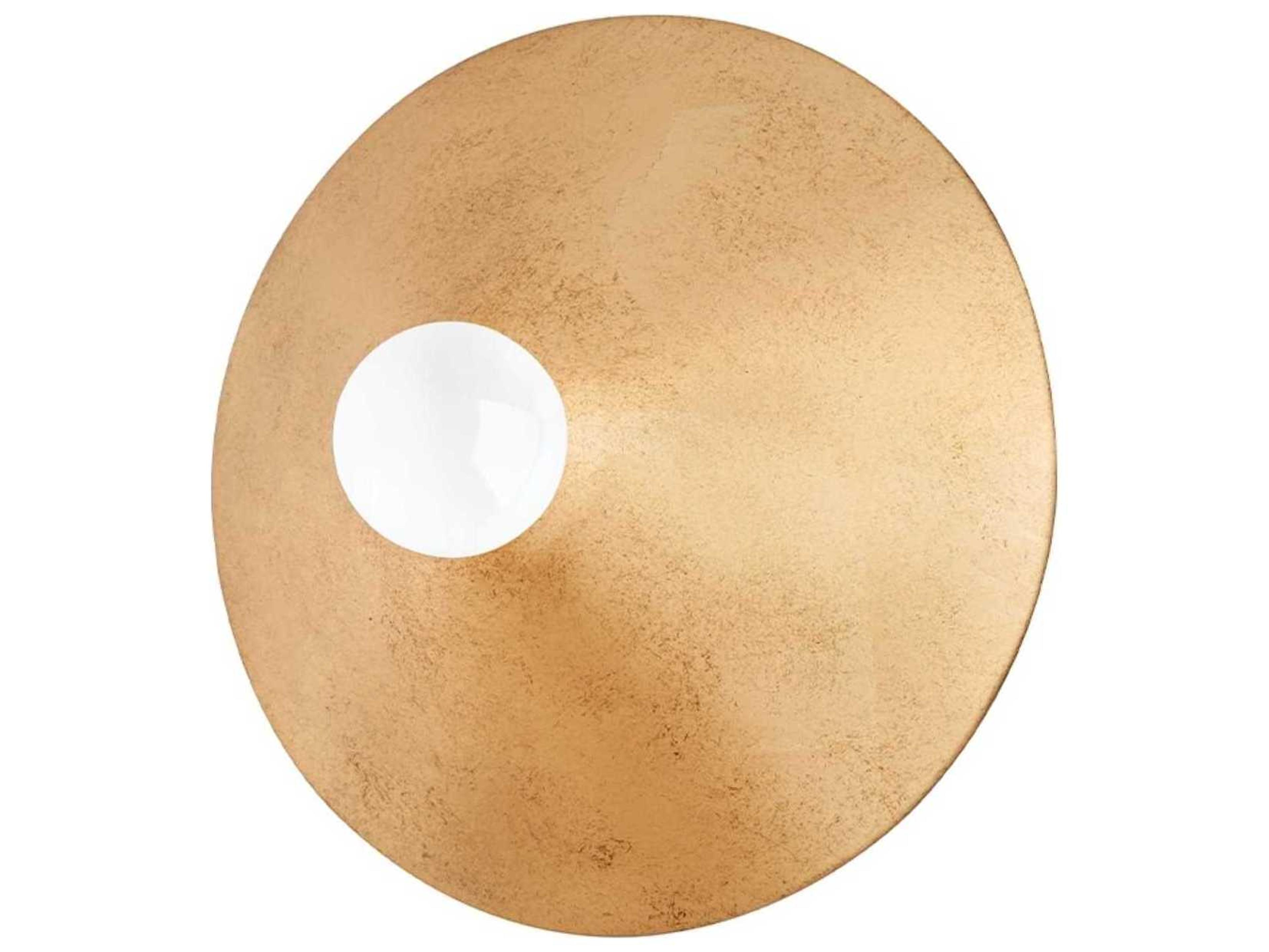 Troy Lighting Summit 1-Light Vintage Gold Leaf Wall Sconce
