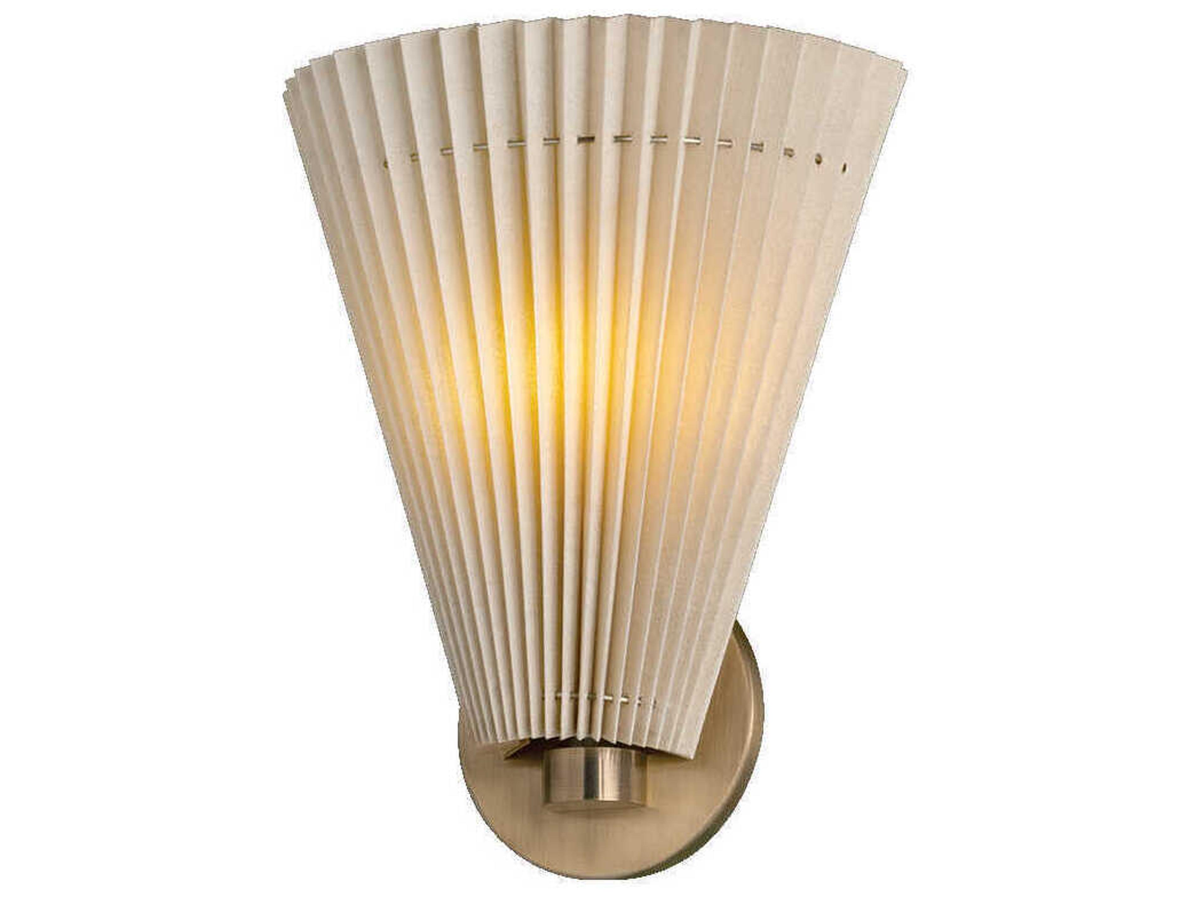 Troy Lighting Dell 1-Light Patina Brass Wall Sconce