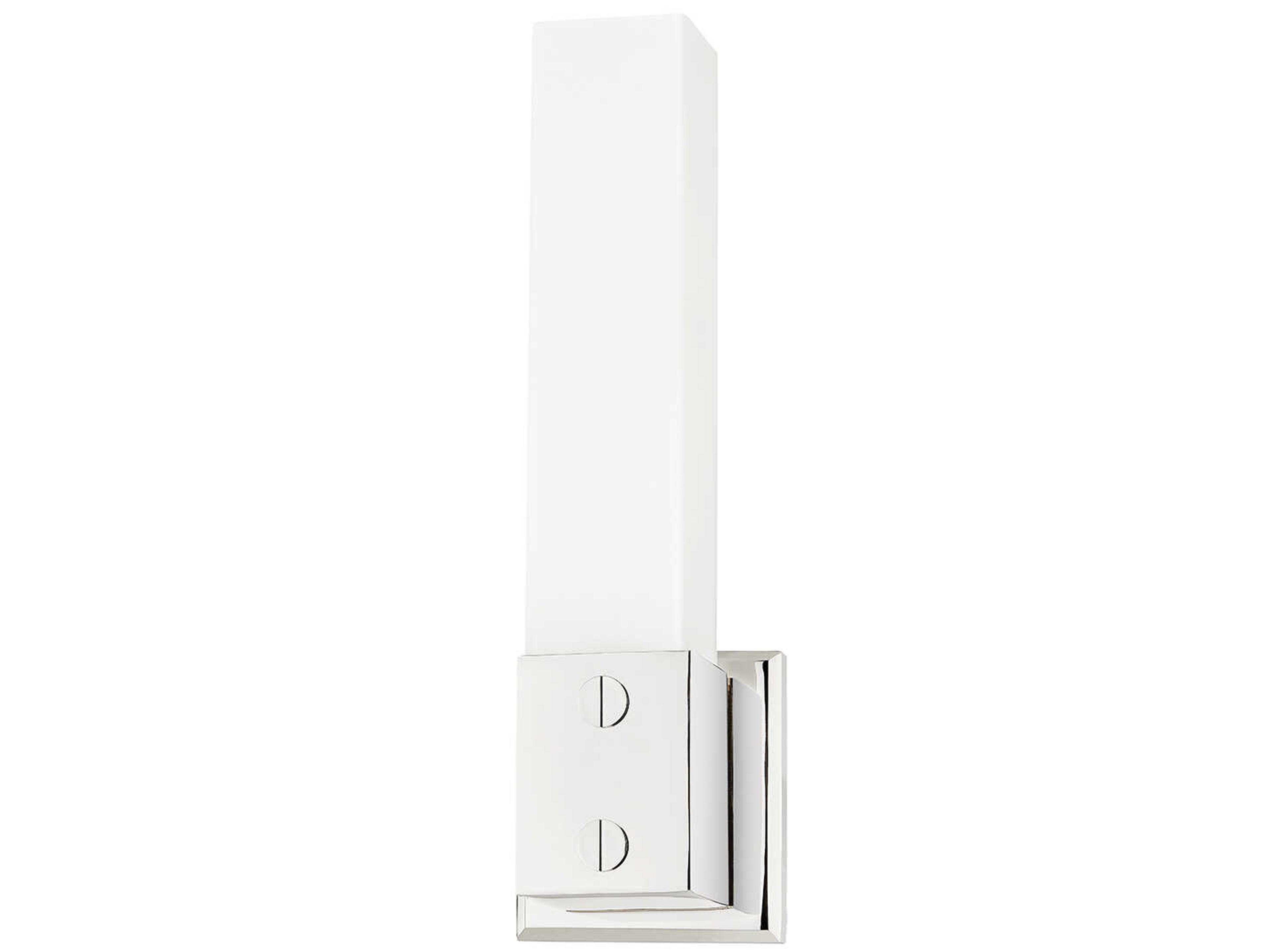 Troy Lighting Jonah 1-Light Polished Nickel Glass Wall Sconce