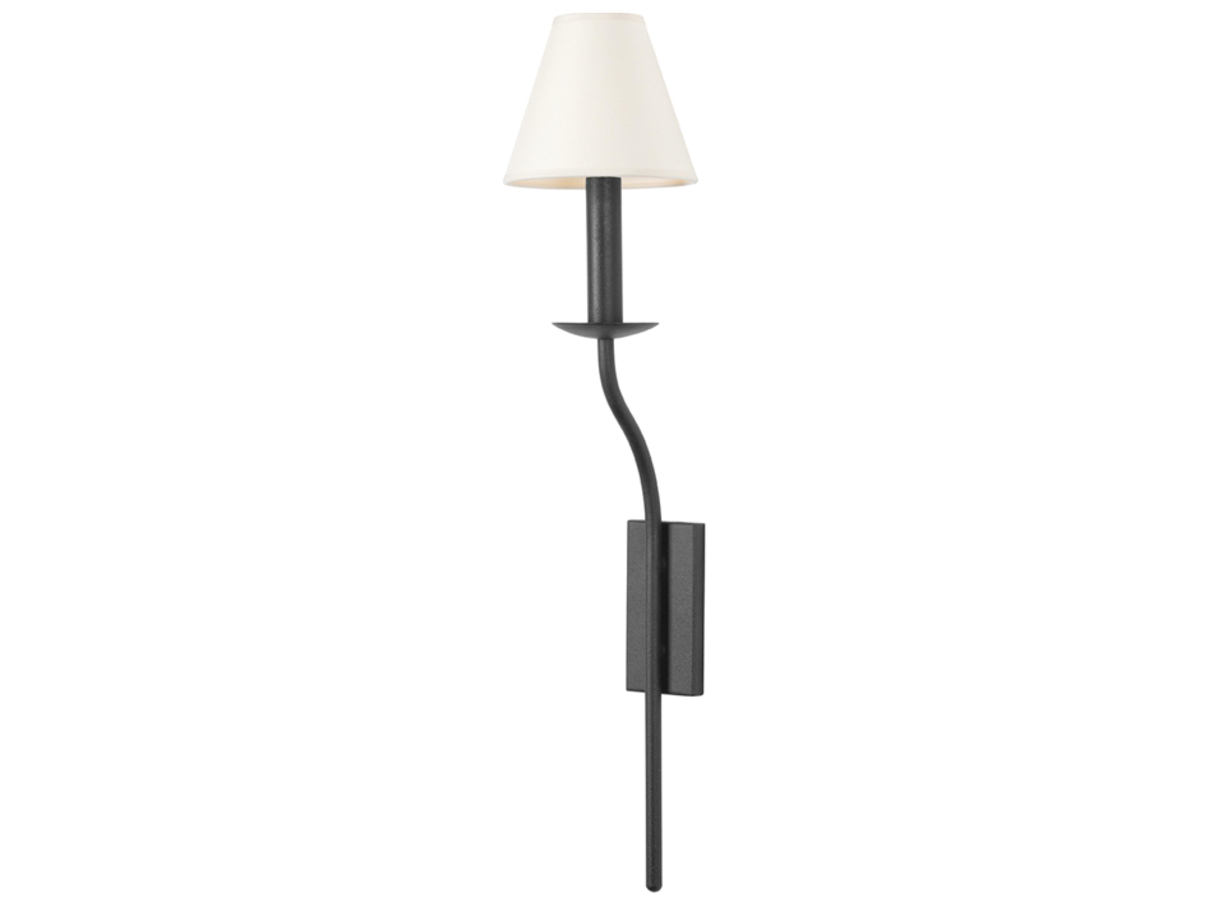 Troy Lighting Lomita 1-Light Forged Iron Black Wall Sconce