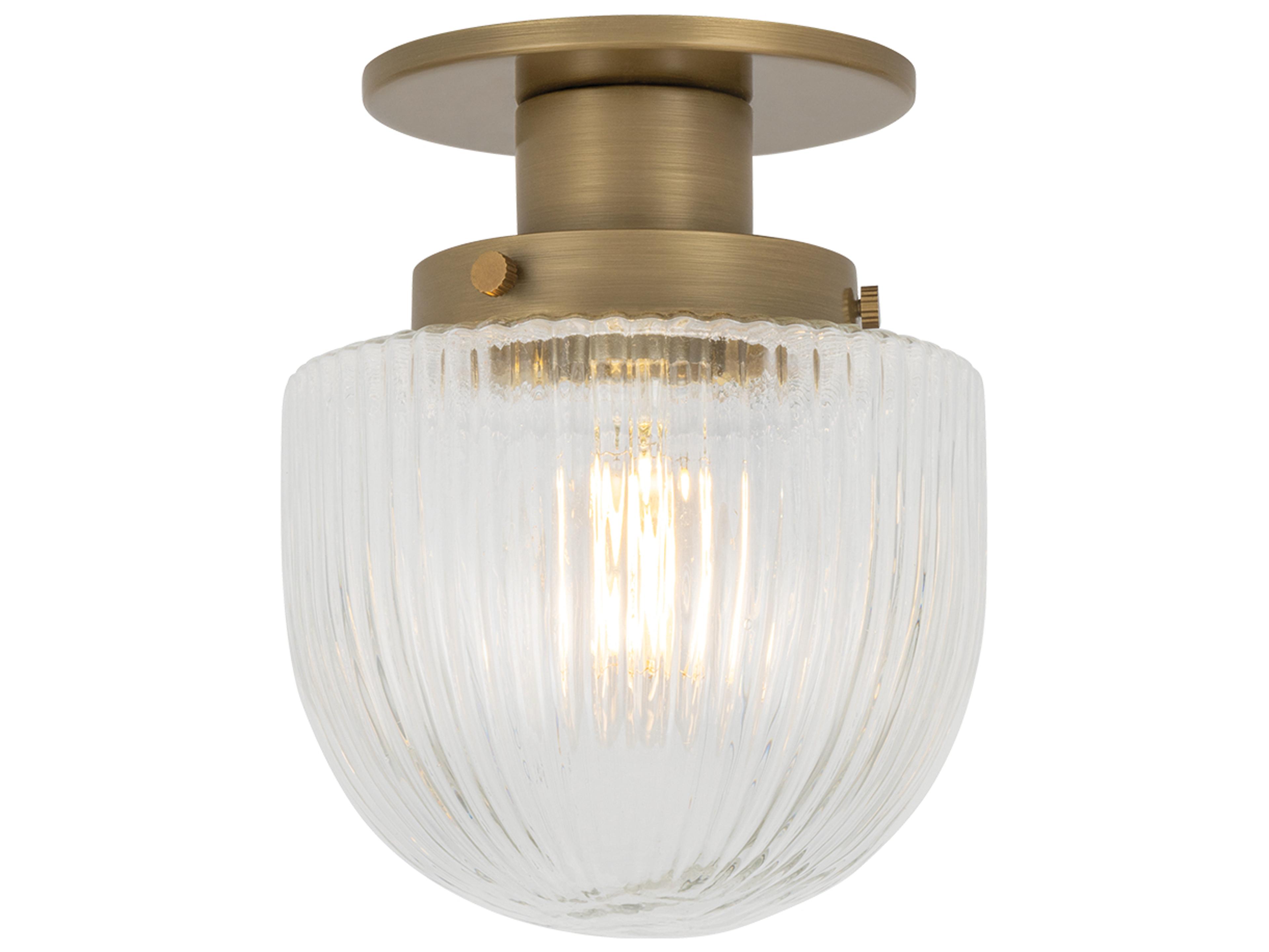 Troy Lighting Jar 1-Light Patina Brass Flush Mount