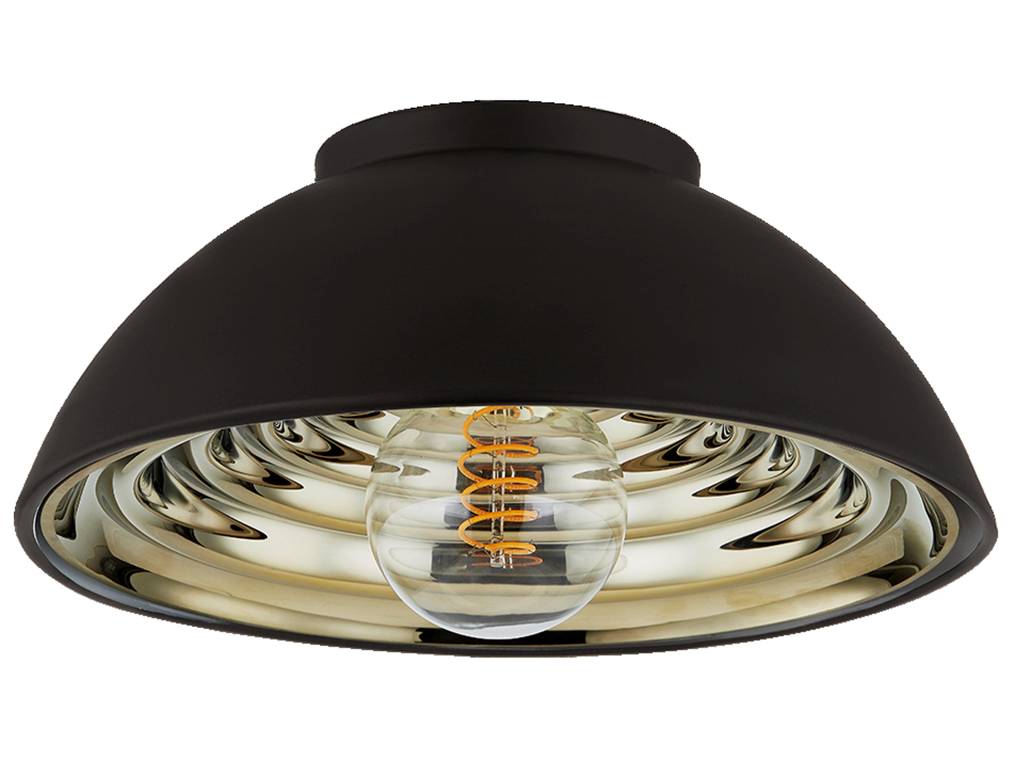 Troy Lighting Eclipse 1-Light Soft Black Dome Flush Mount