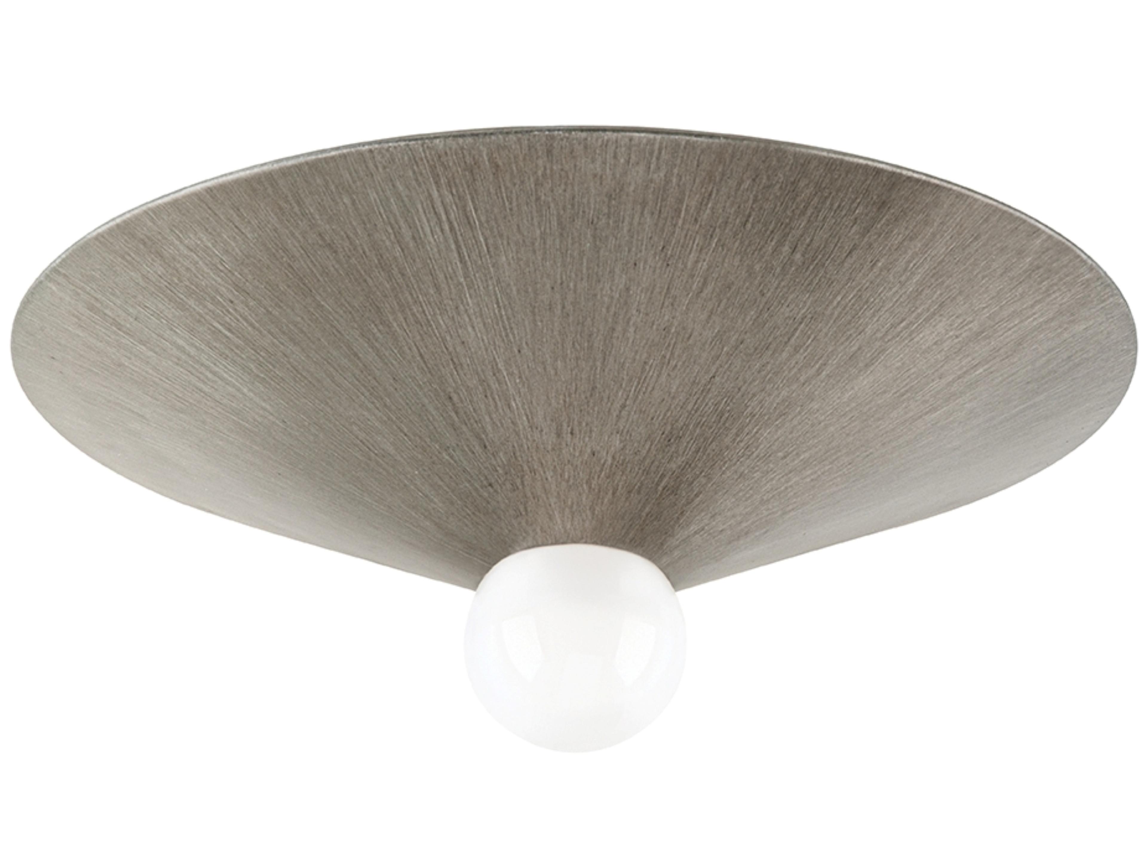 Troy Lighting Summit 1-Light Graphite Grey Flush Mount