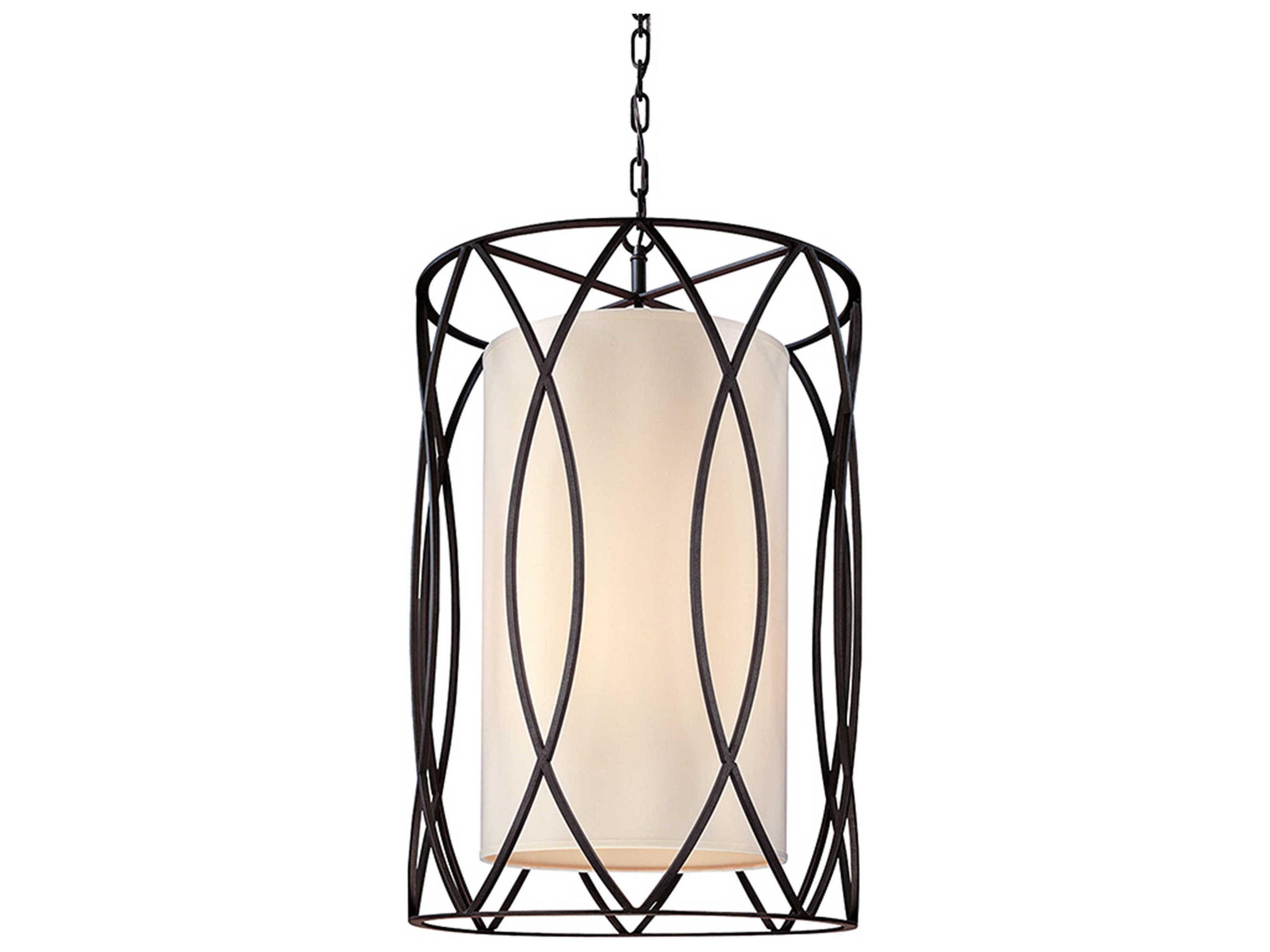 Troy Lighting Sausalito 4-Light Deep Bronze Cylinder Pendant