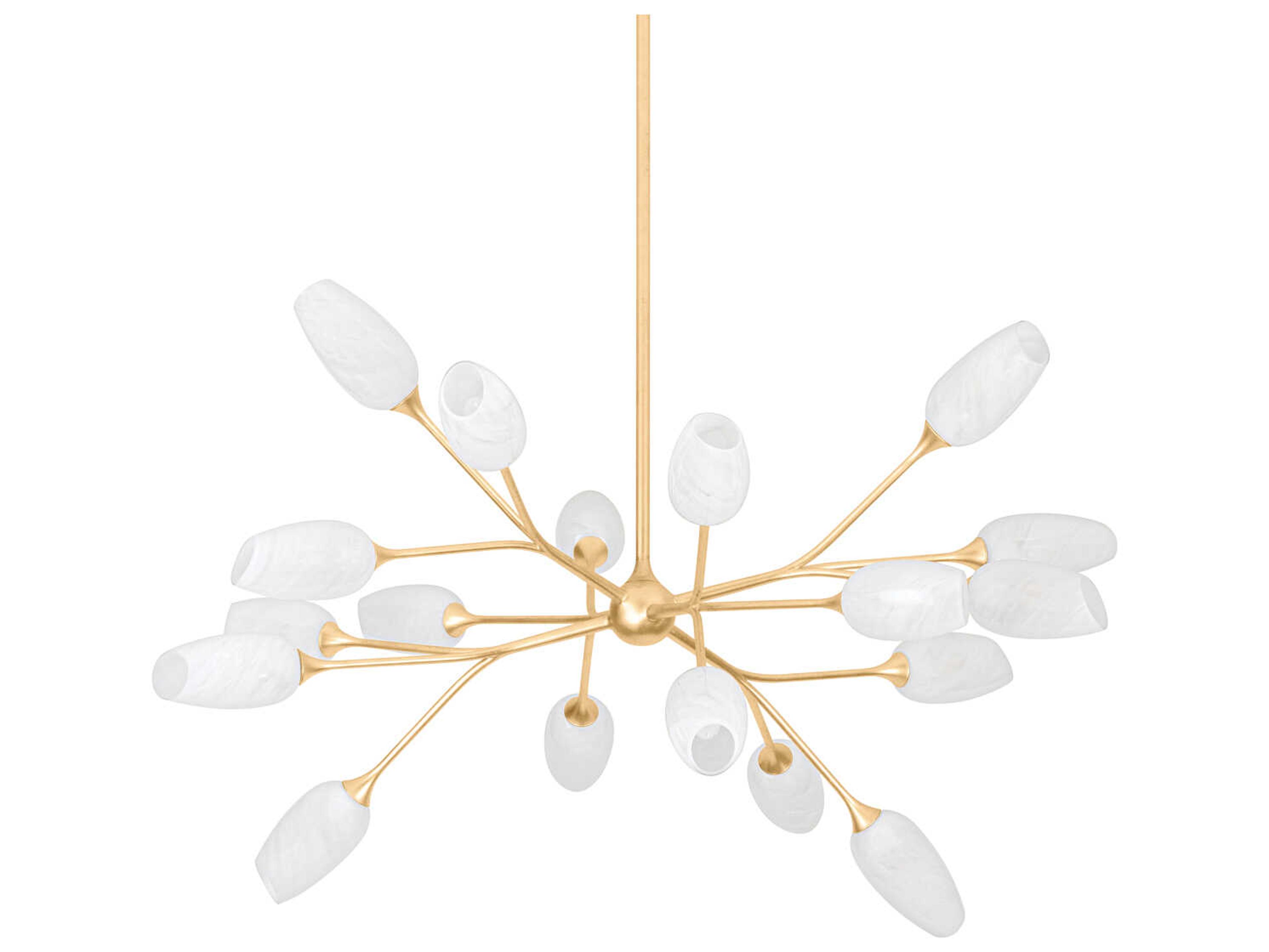 Troy Lighting Aldean 18-Light Vintage Gold Leaf Silver Chandelier