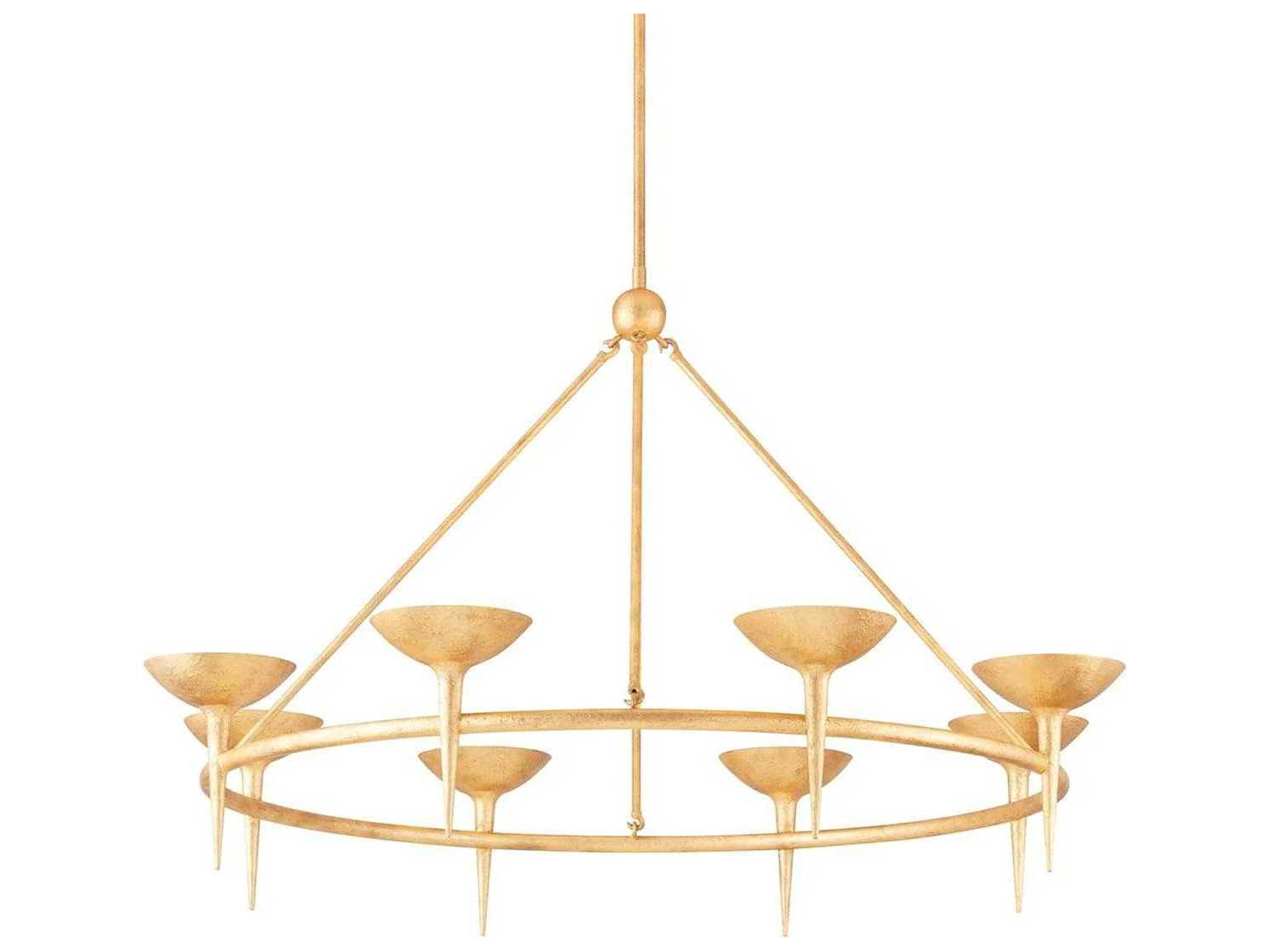 Troy Lighting Cecilia 8-Light Gold Bowl Chandelier