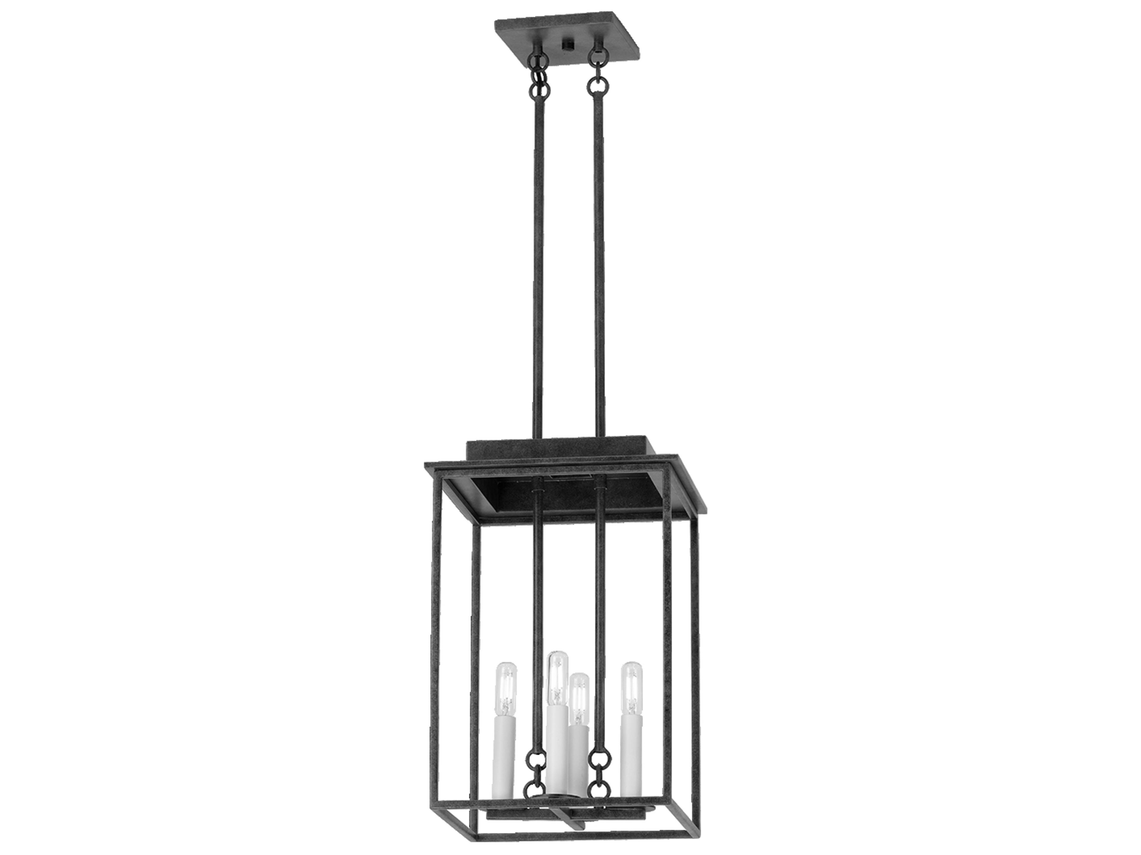 Troy Lighting Hart 4-Light French Iron Black Mini Pendant