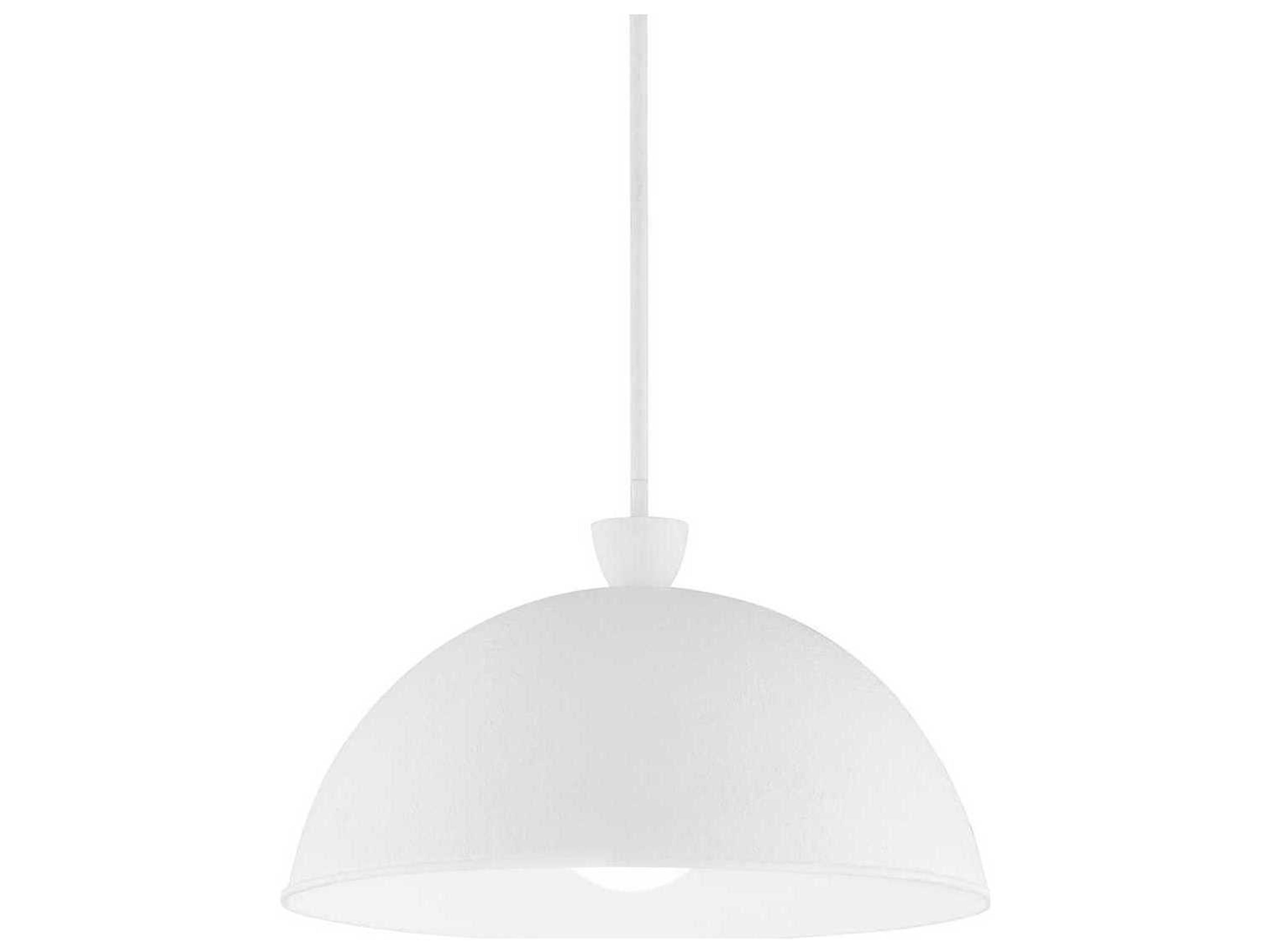 Troy Lighting Tygo 1-Light White Dome Pendant