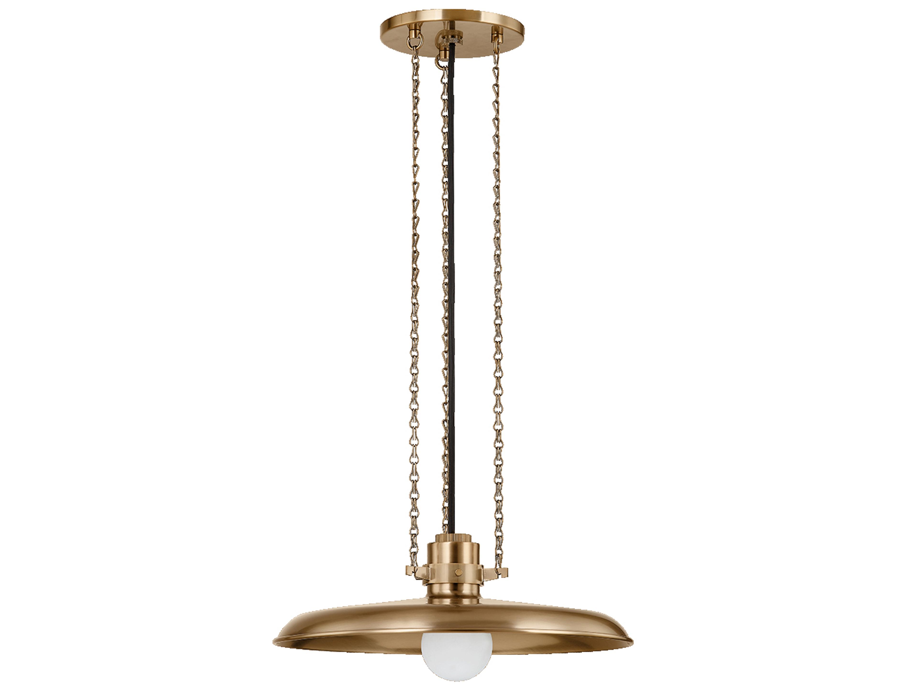 Troy Lighting Rainhill 1-Light Patina Brass Pendant
