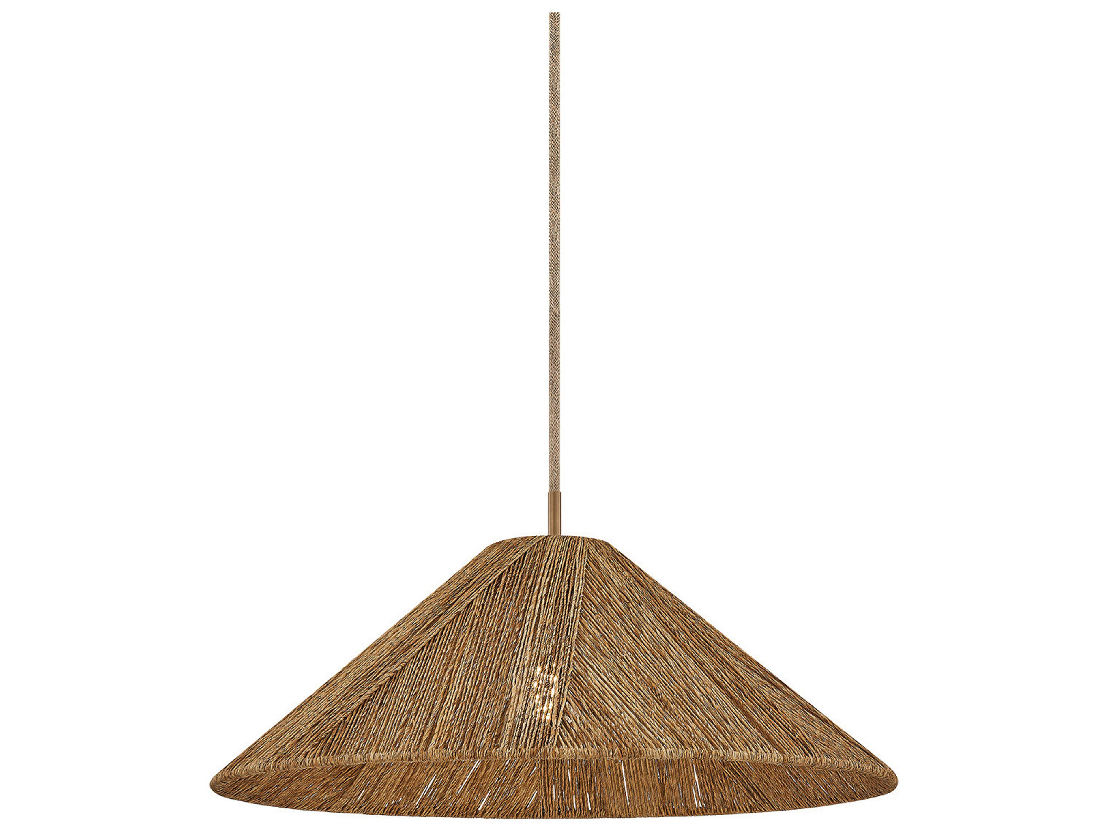 Troy Lighting Ahrens 1-Light Patina Brass Brown Pendant