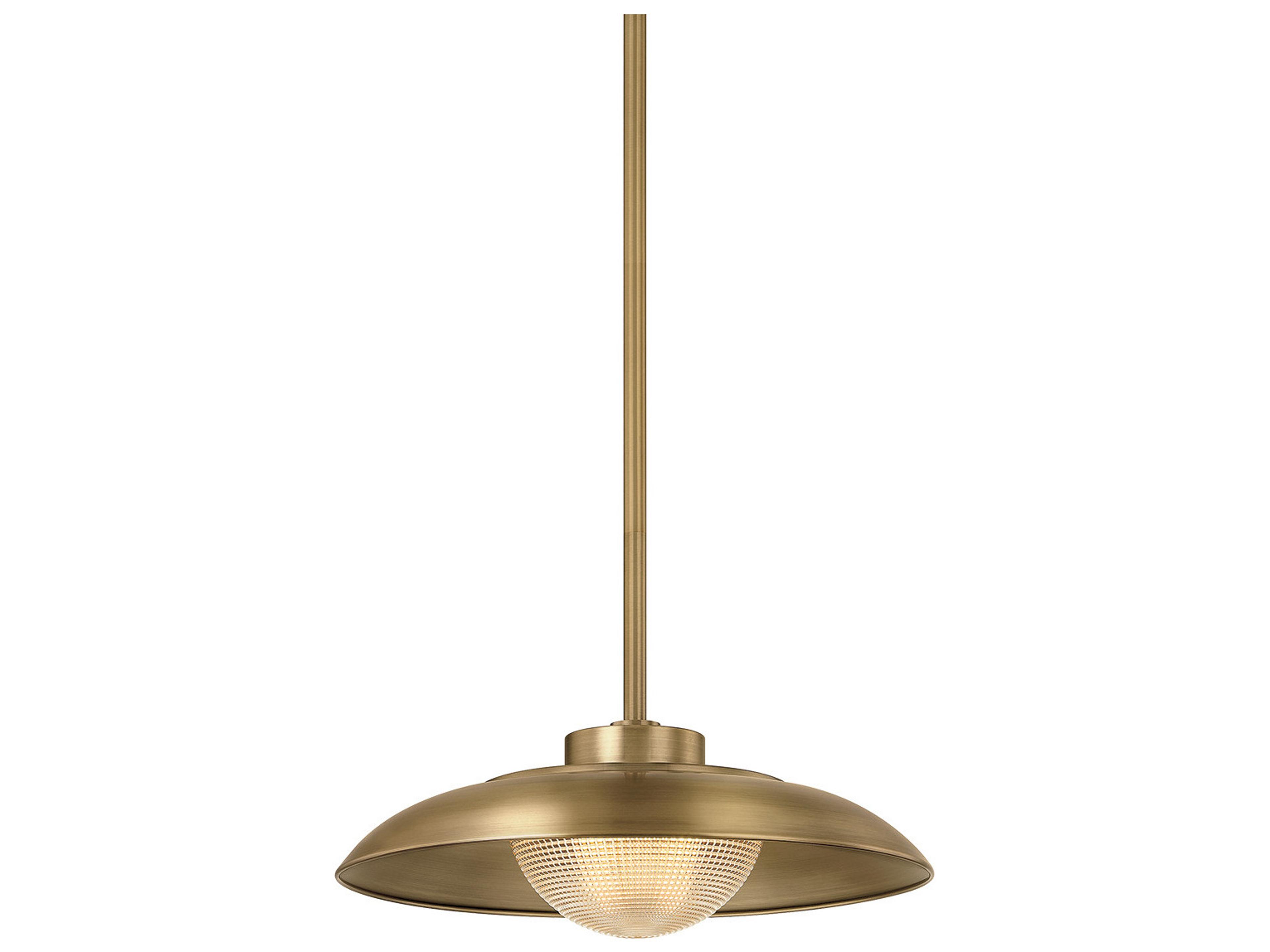 Troy Lighting Braxton 1-Light Patina Brass Dome Pendant