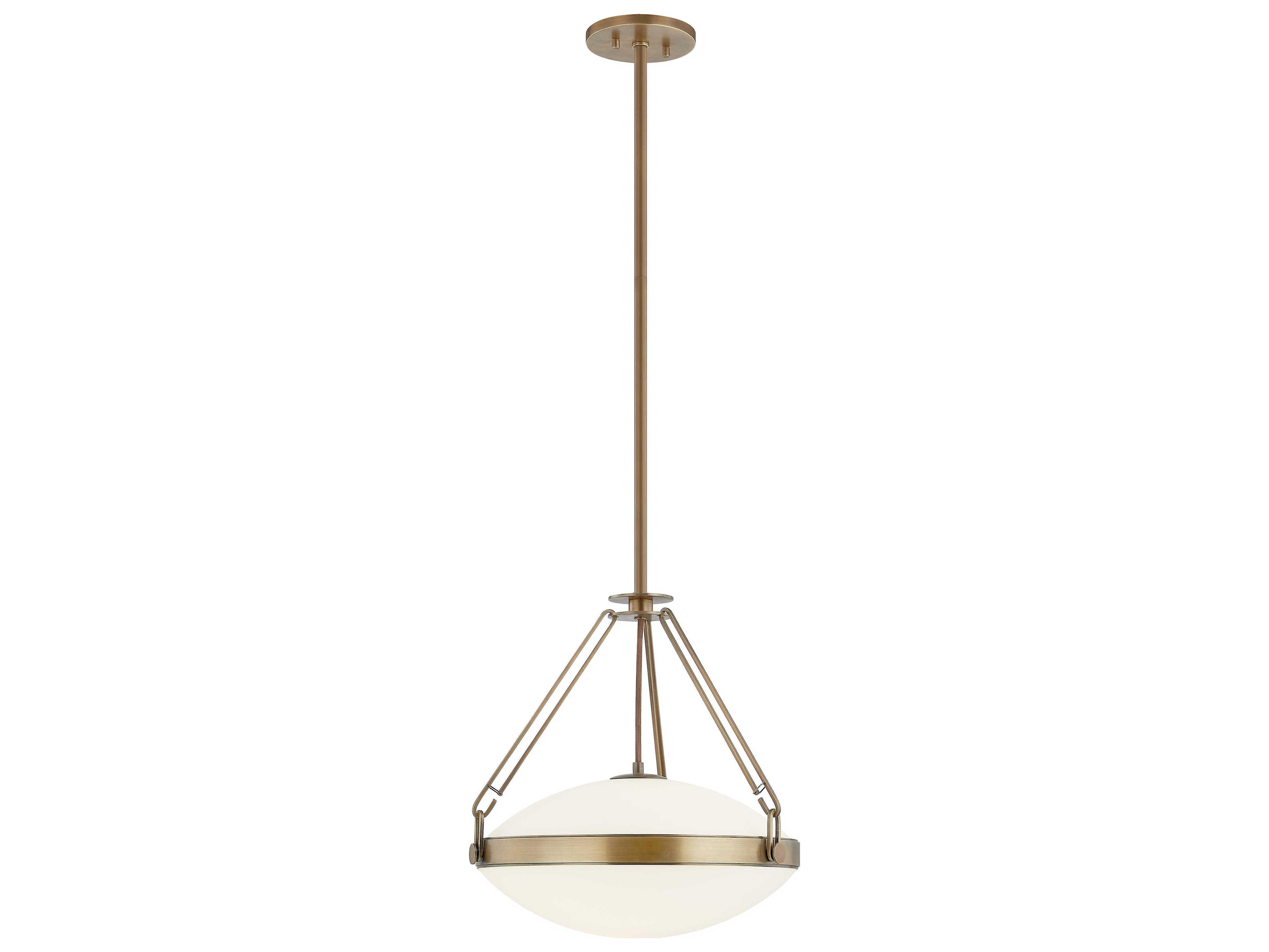 Kade 1-Light Patina Brass Pendant
