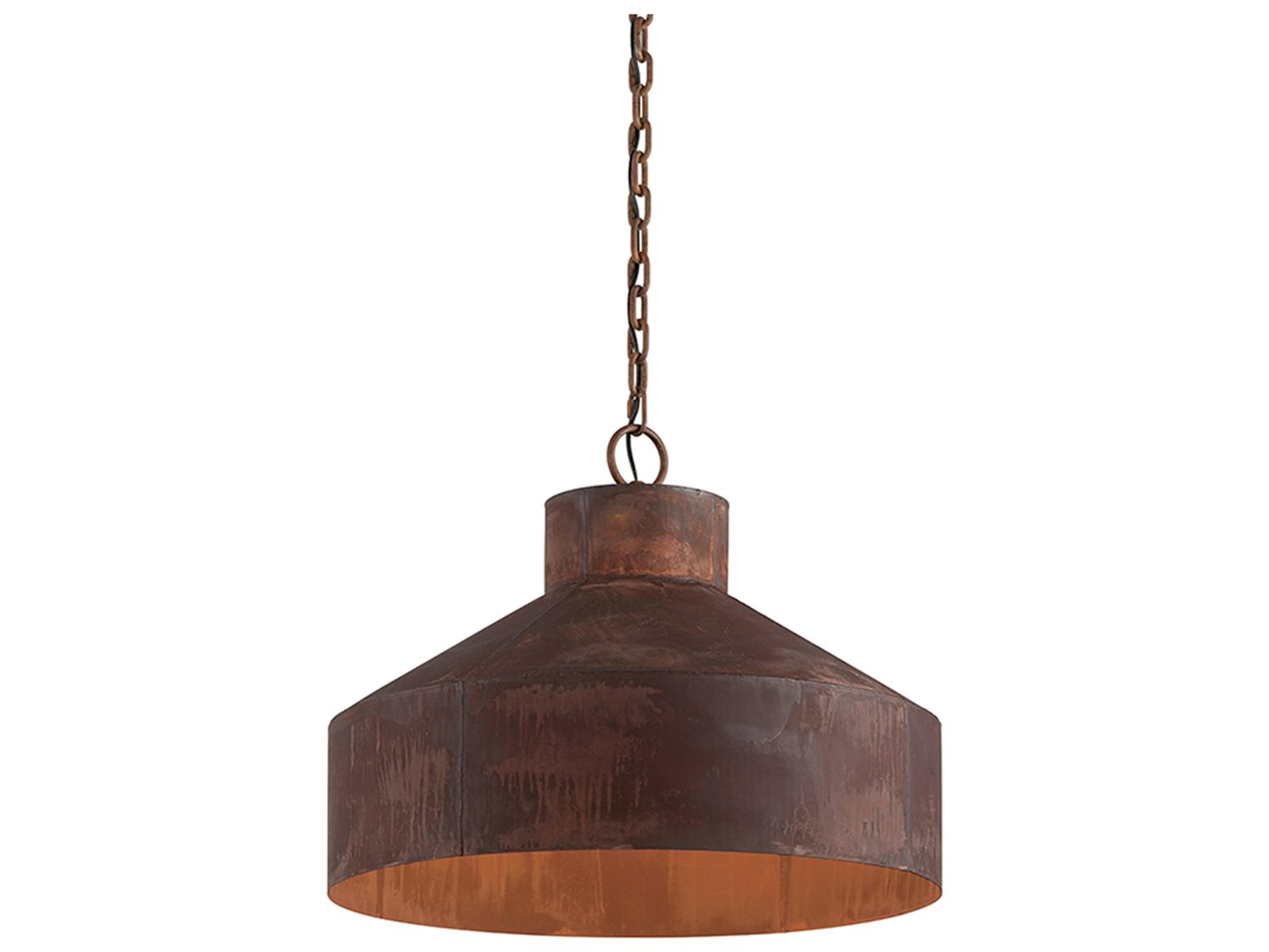 Troy Lighting Rise & Shine 4-Light Rust Patina Brown Bell Pendant