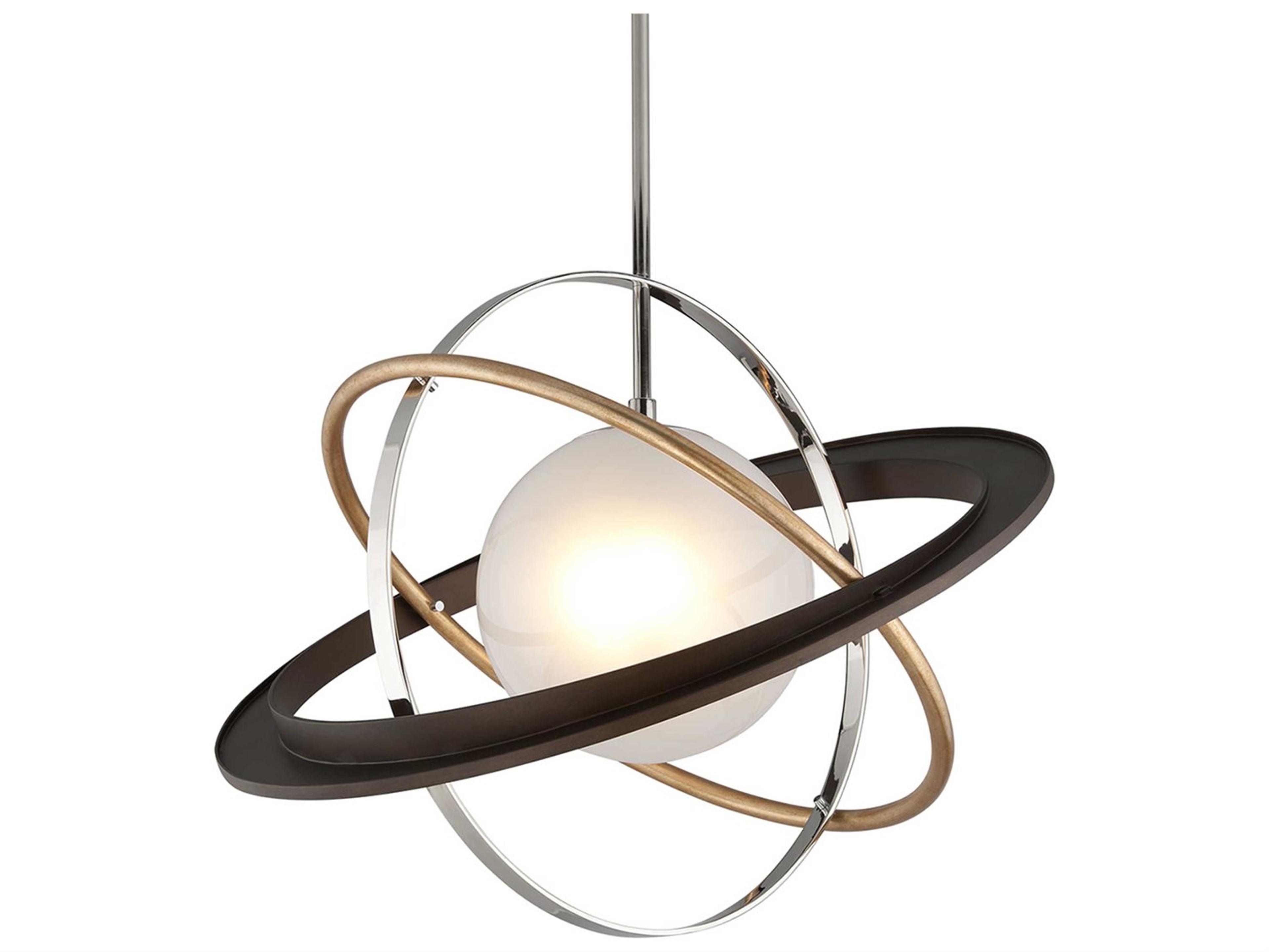 Troy Lighting Apogee 1-Light Bronze Glass LED Globe Pendant