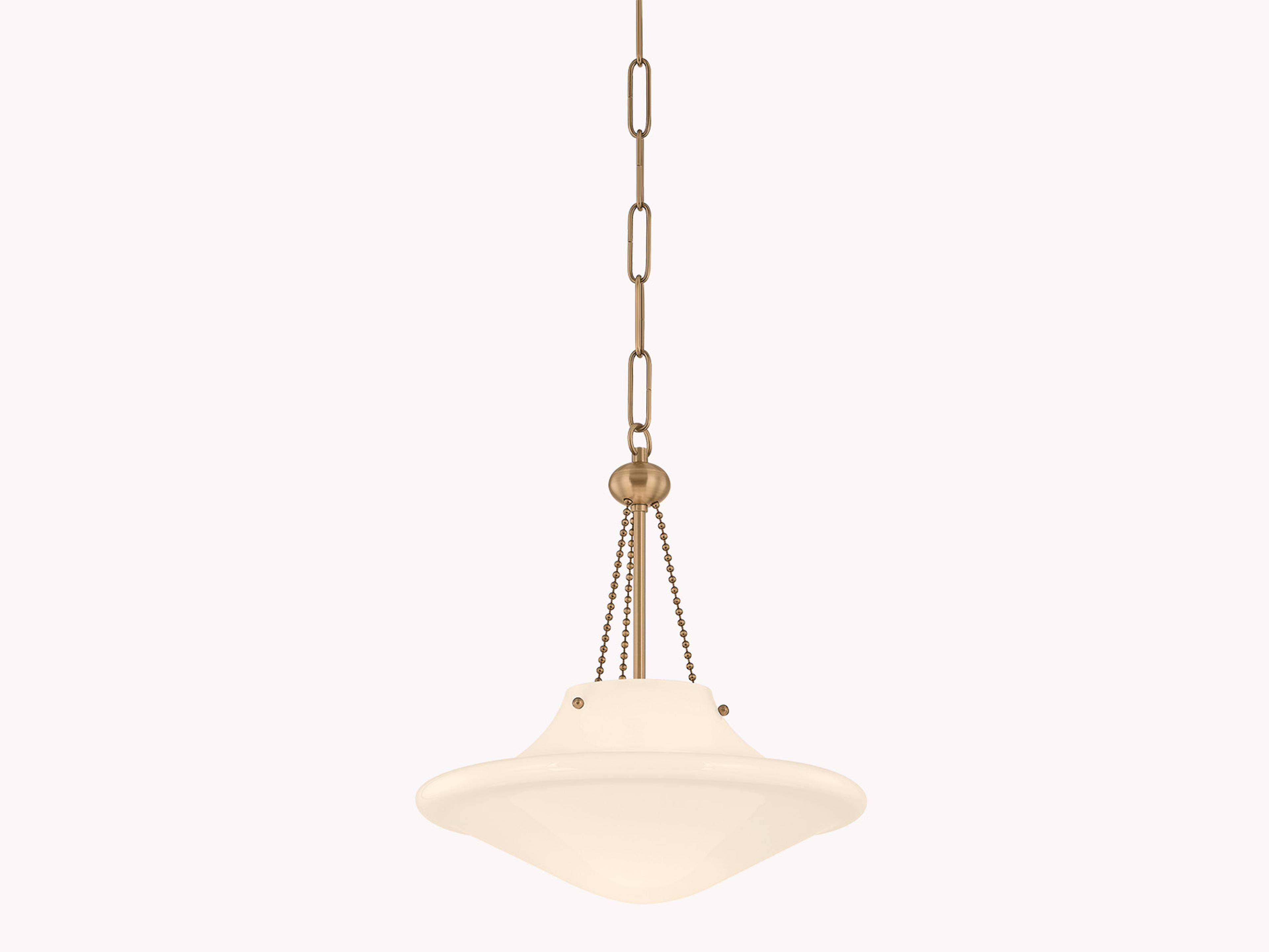 Troy Lighting Era 1-Light Patina Brass Bowl Pendant