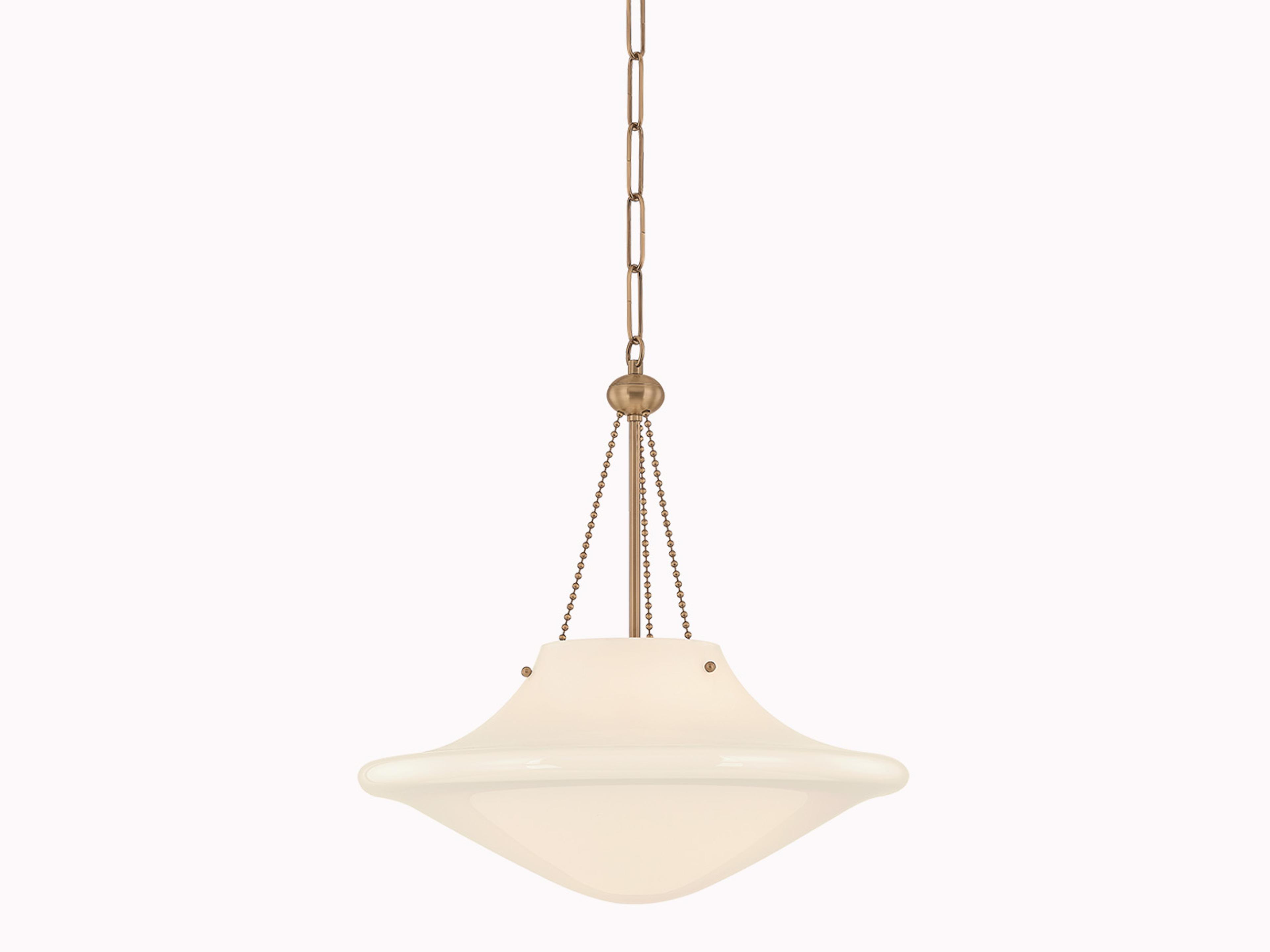 Troy Lighting Era 1-Light Patina Brass Bowl Pendant