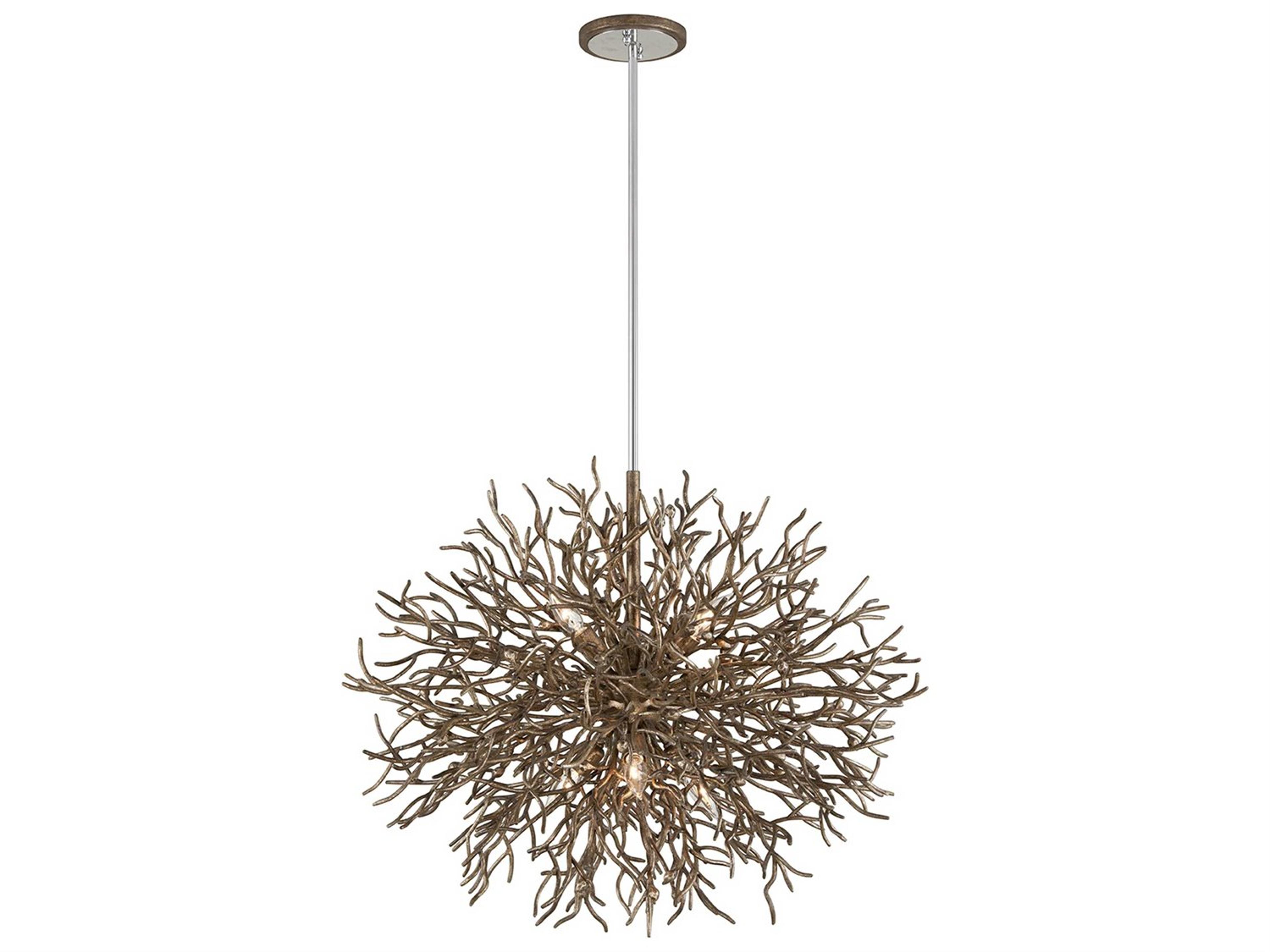 Troy Lighting Sierra 6-Light Distressed Bronze Pendant