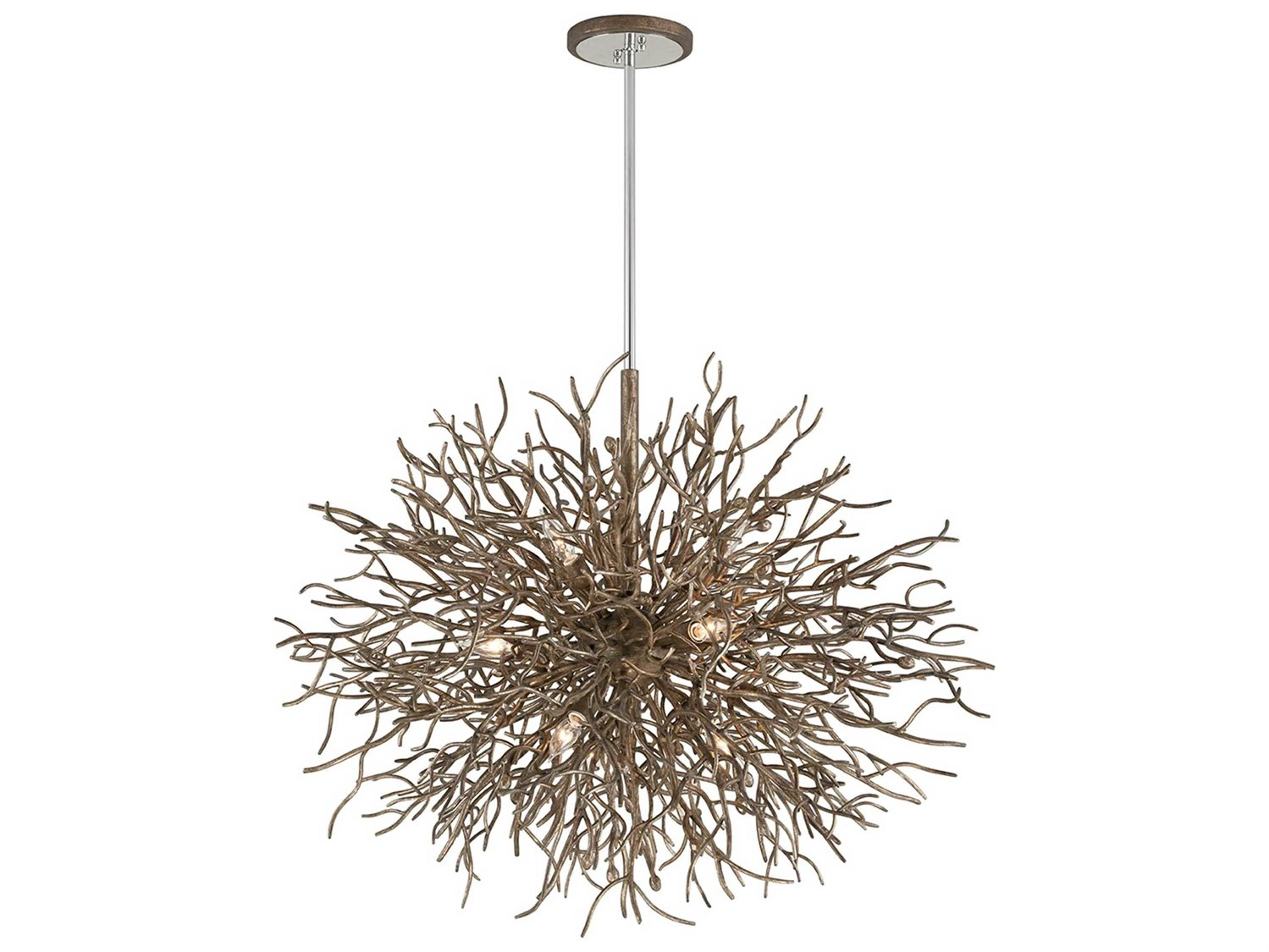Troy Lighting Sierra 9-Light Distressed Bronze Pendant