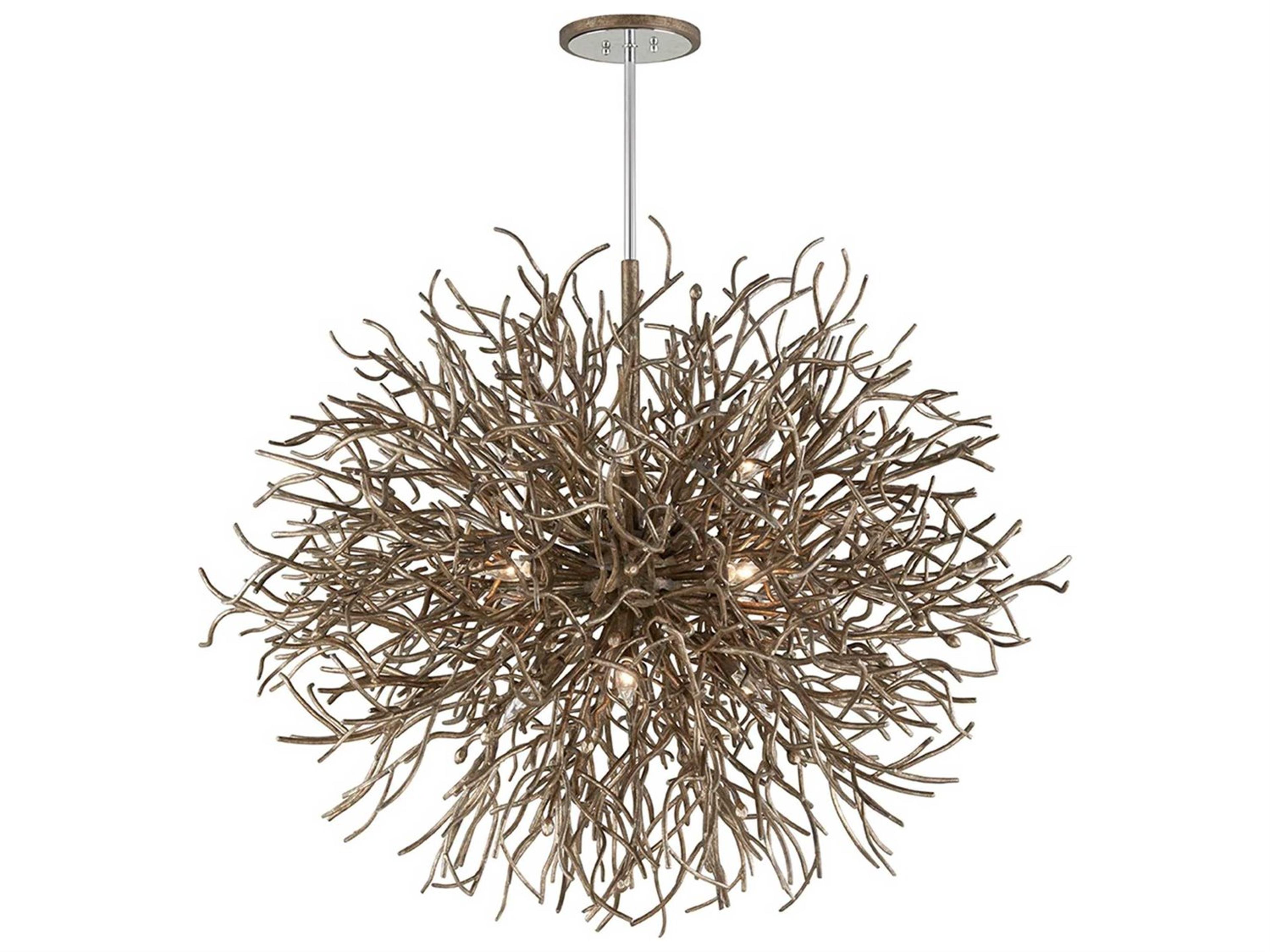 Troy Lighting Sierra 12-Light Distressed Bronze Pendant