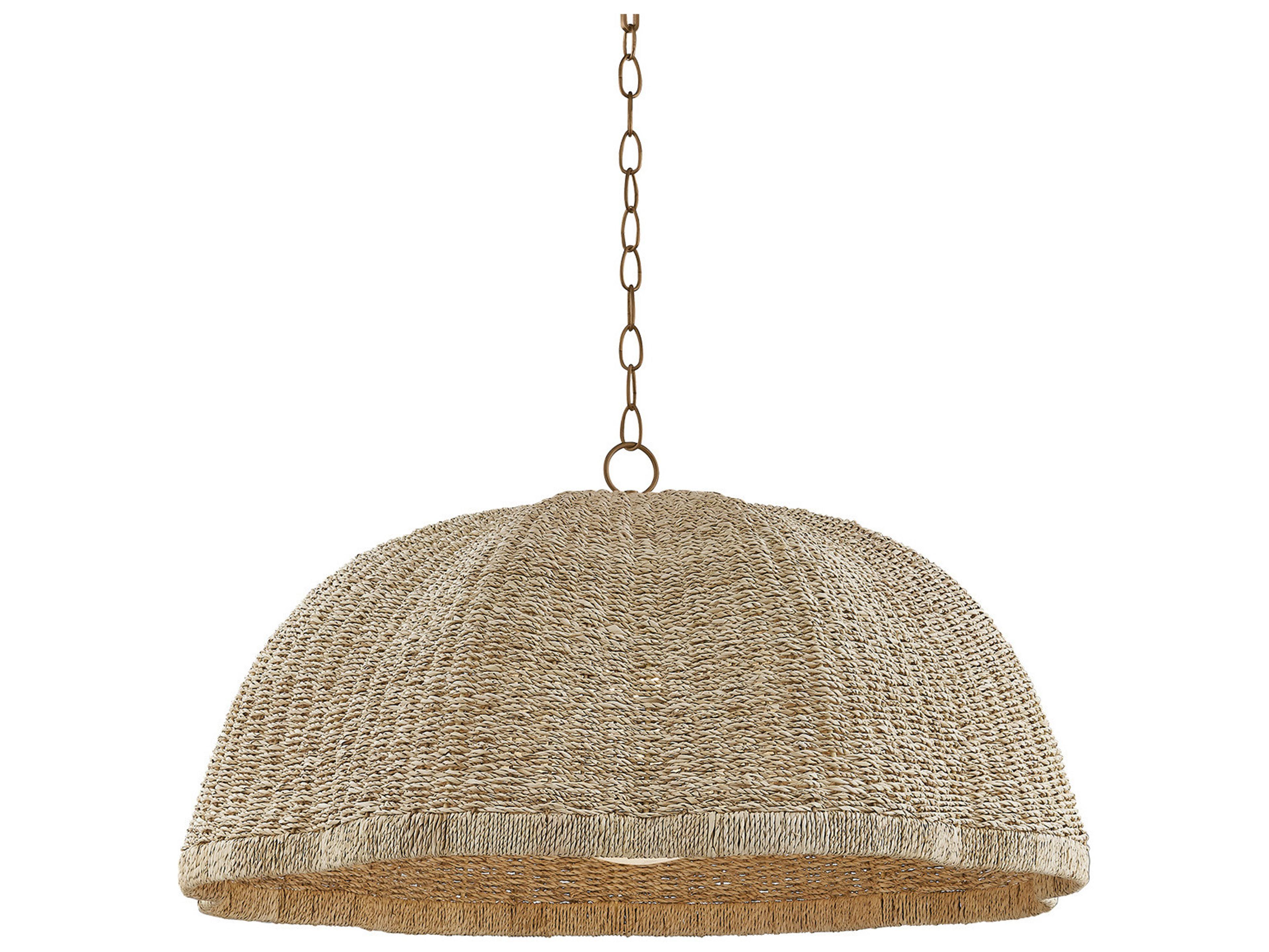 Troy Lighting Jack 1-Light Patina Brass Brown Dome Pendant