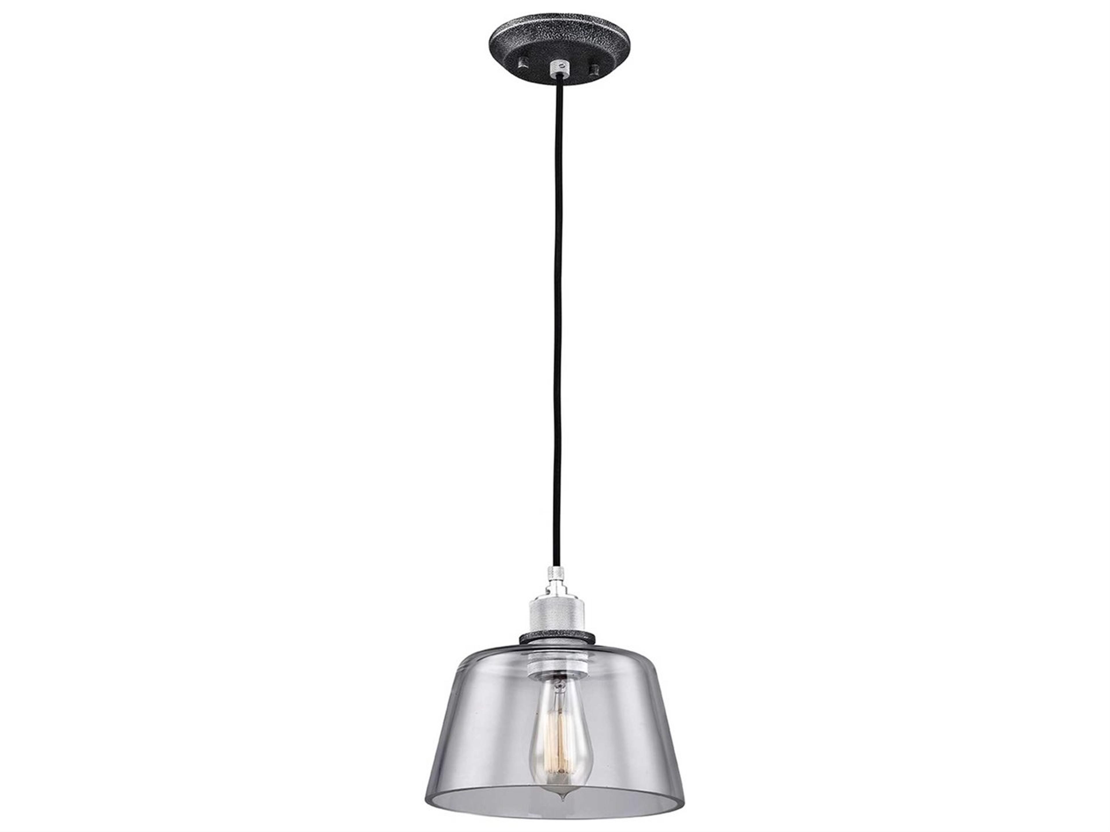 Troy Lighting Audiophile 1-Light Old Silver Mini Pendant