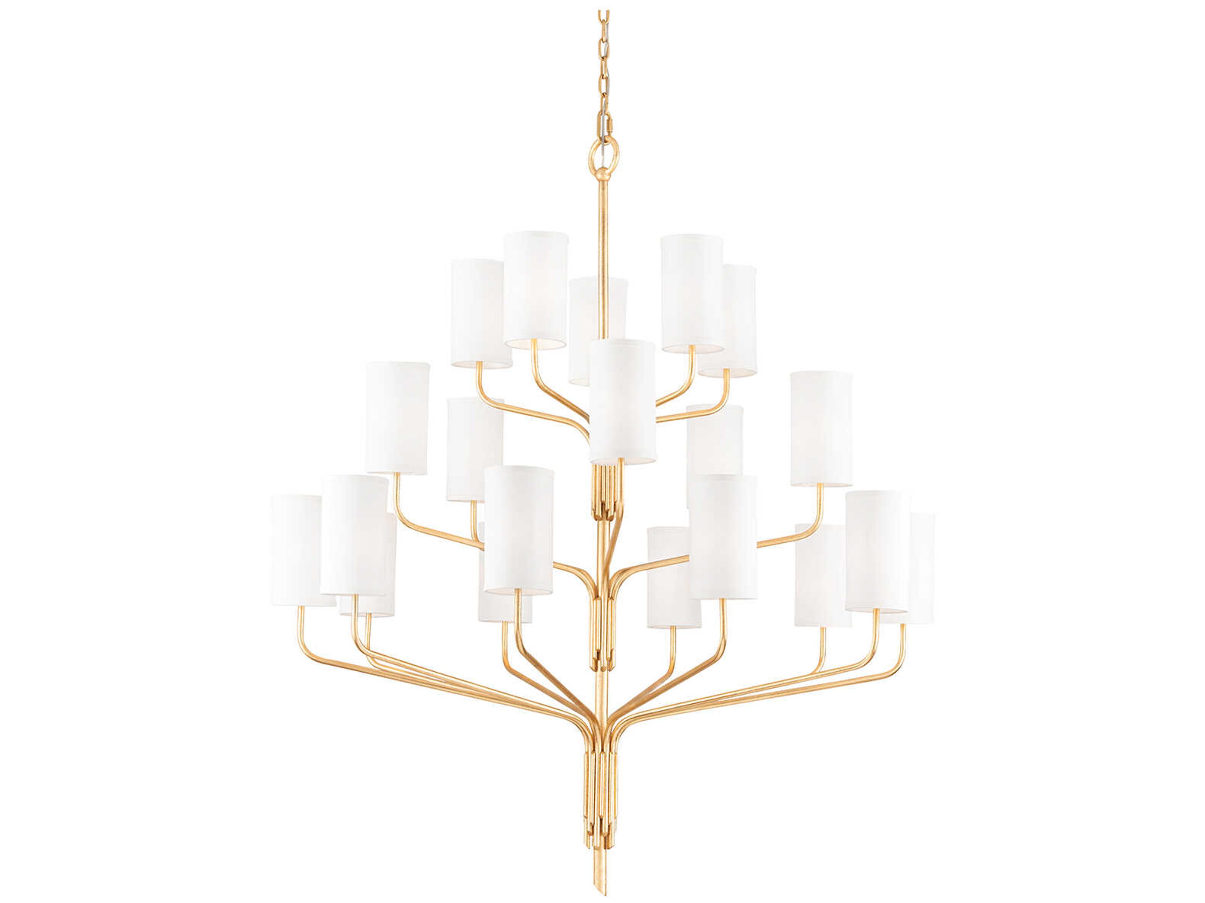 Troy Lighting Juniper 20-Light Gold Leaf Candelabra Chandelier