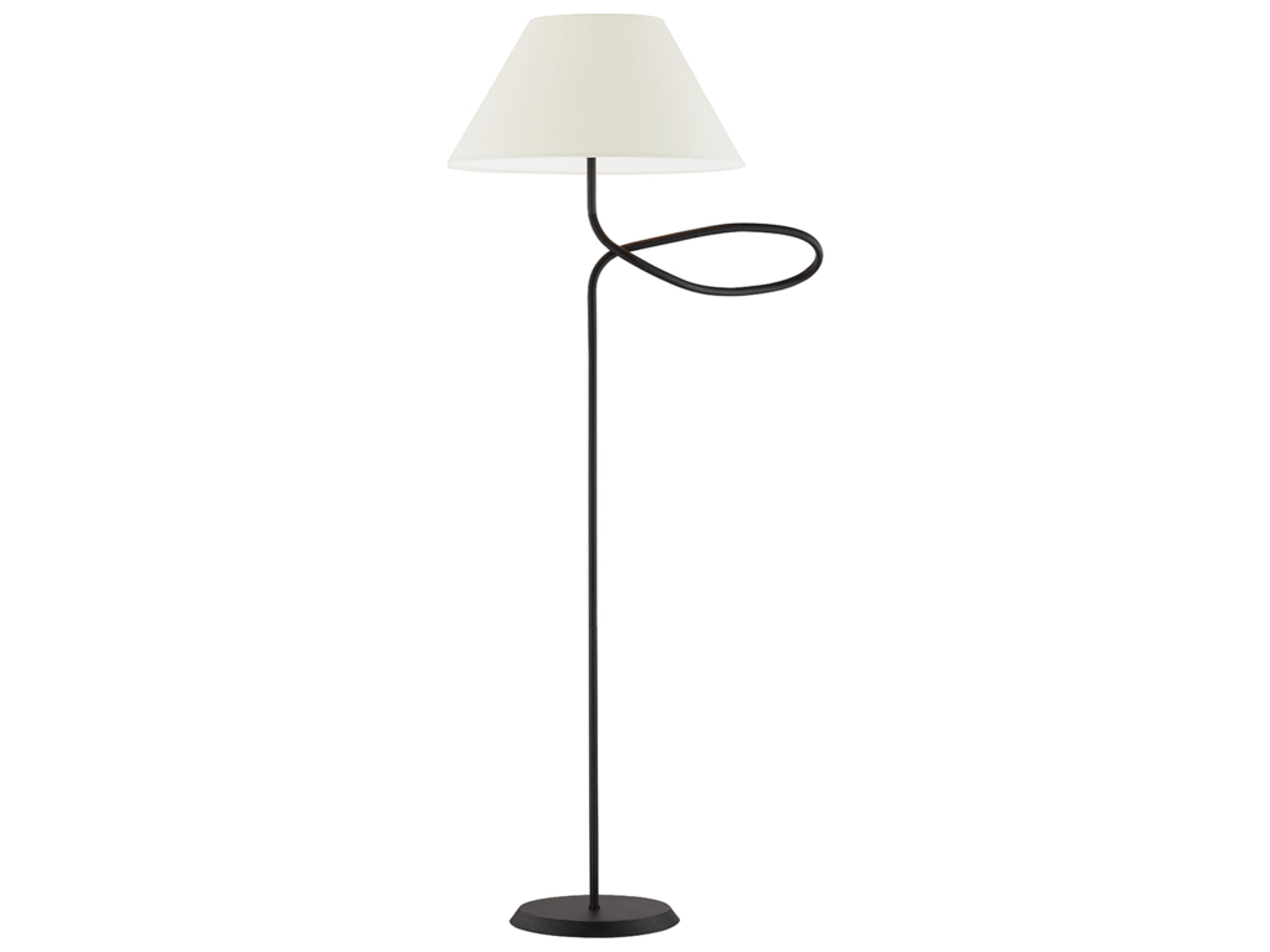 Troy Lighting Alameda Forged Iron Off White Mds Paper Black Floor Lamp