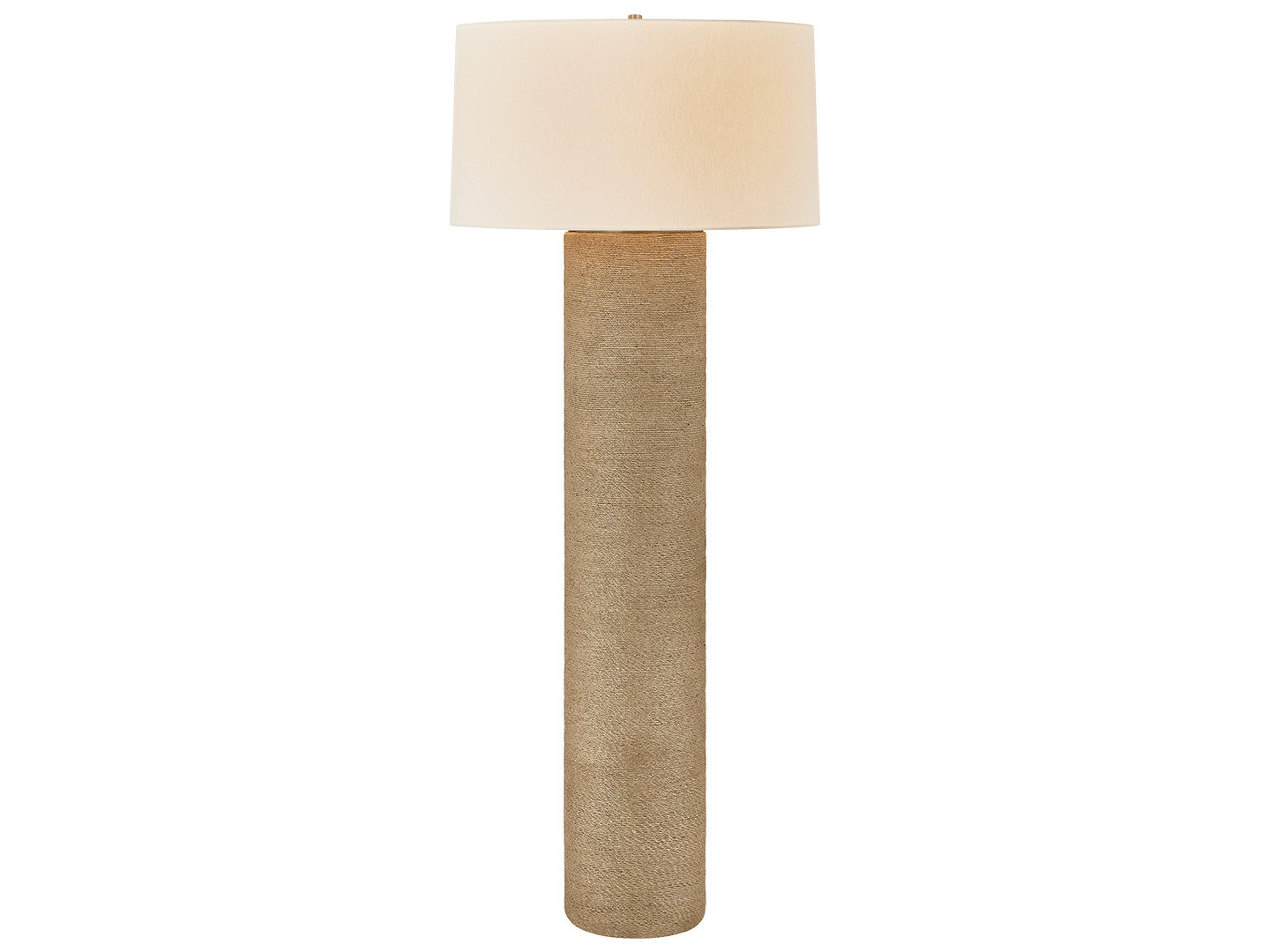 Troy Lighting Roan Patina Brass Brown Floor Lamp