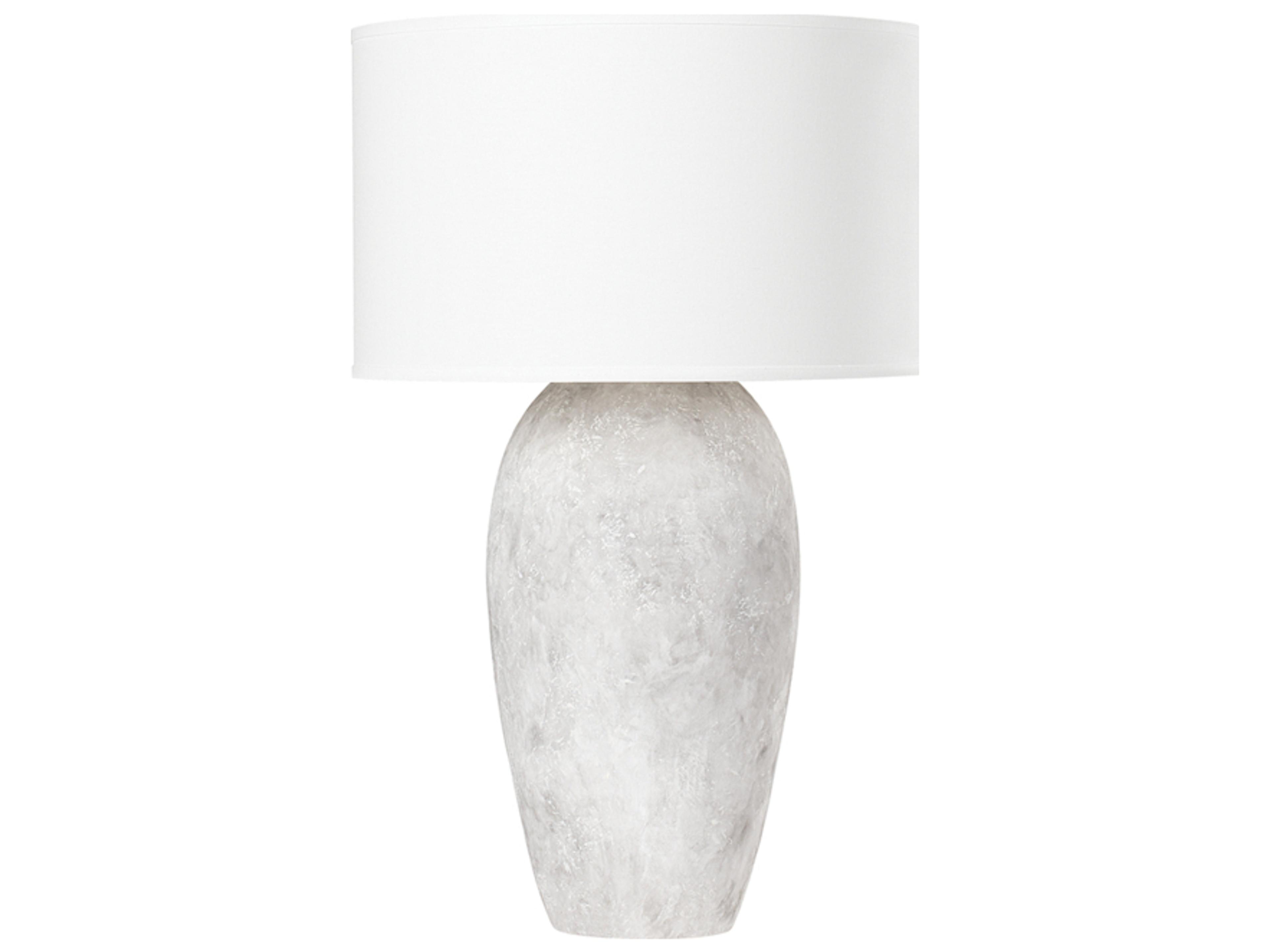 Troy Lighting Zeke Ceramic Weathered Grey Off White Linen Buffet Lamp