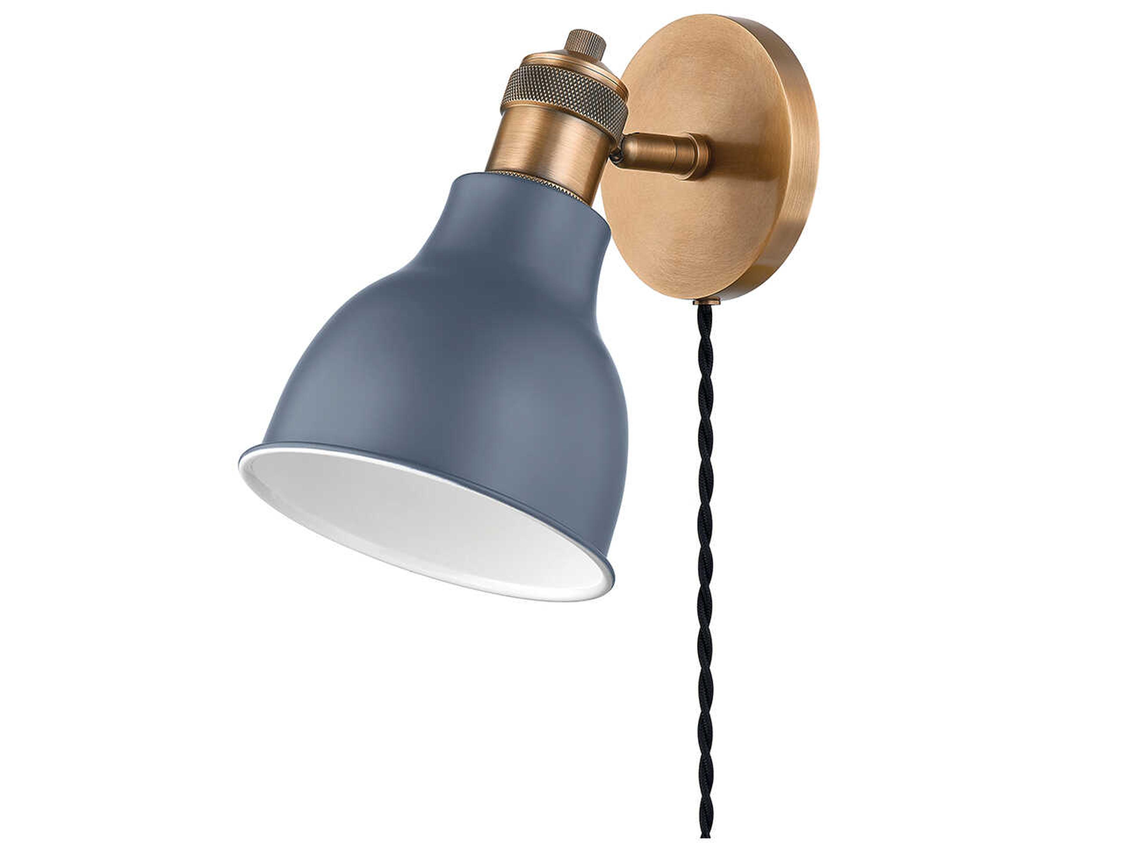 Troy Lighting Makin 1-Light Patina Brass Wall Sconce