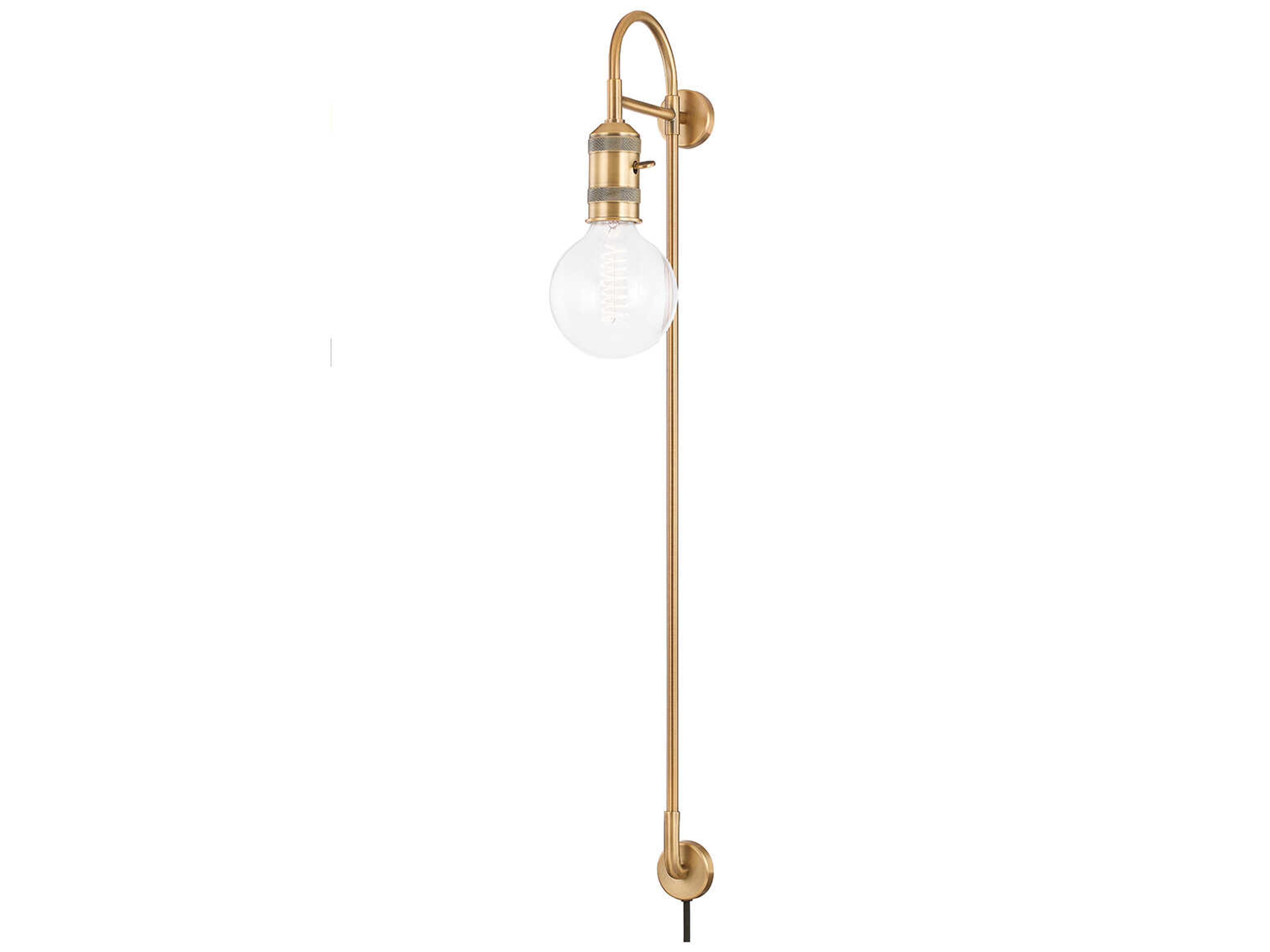 Troy Lighting Dean 1-Light Patina Brass Wall Sconce