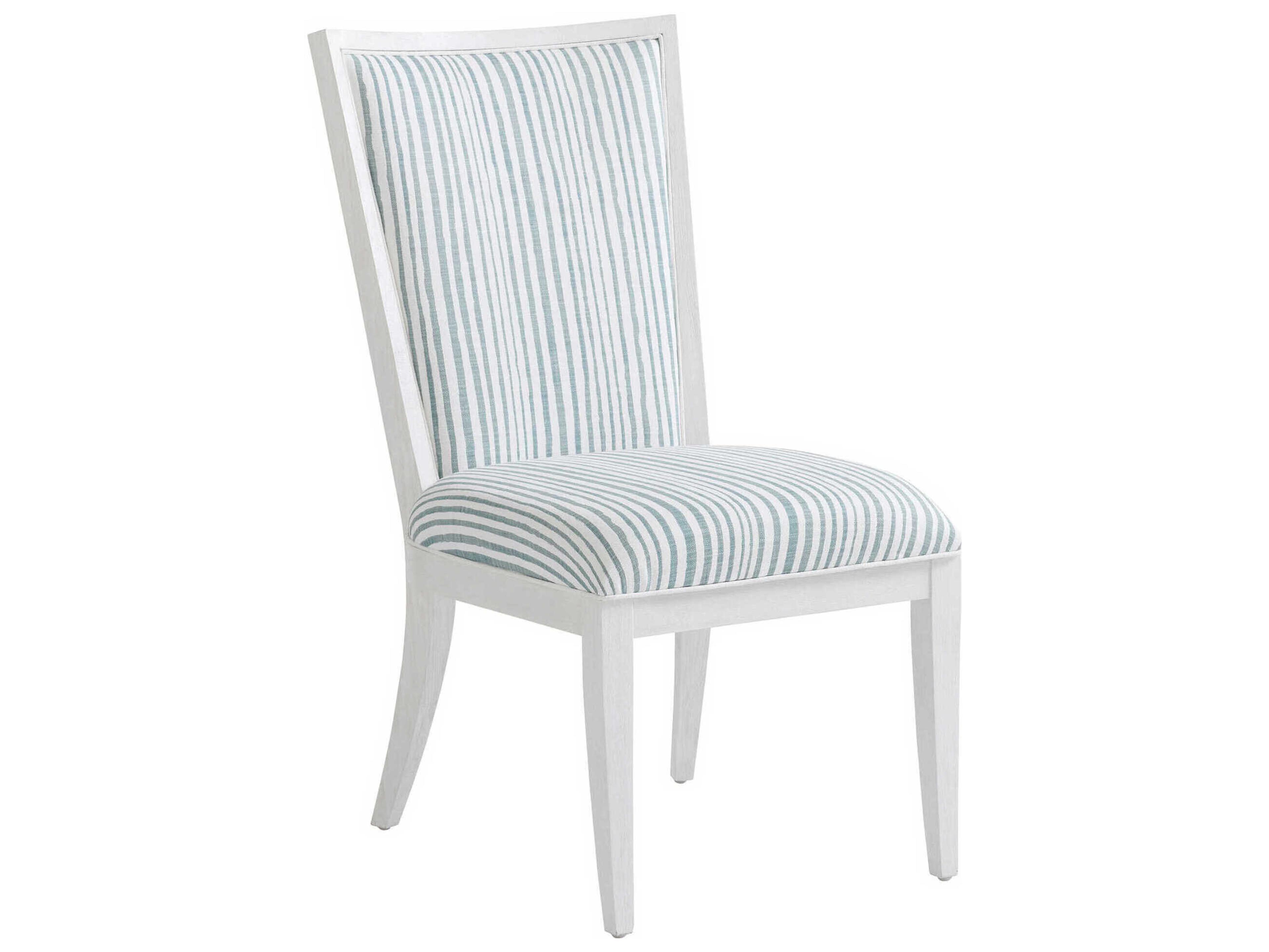 Tommy Bahama Ocean Breeze White Upholstered Sea Winds Side Dining Chair