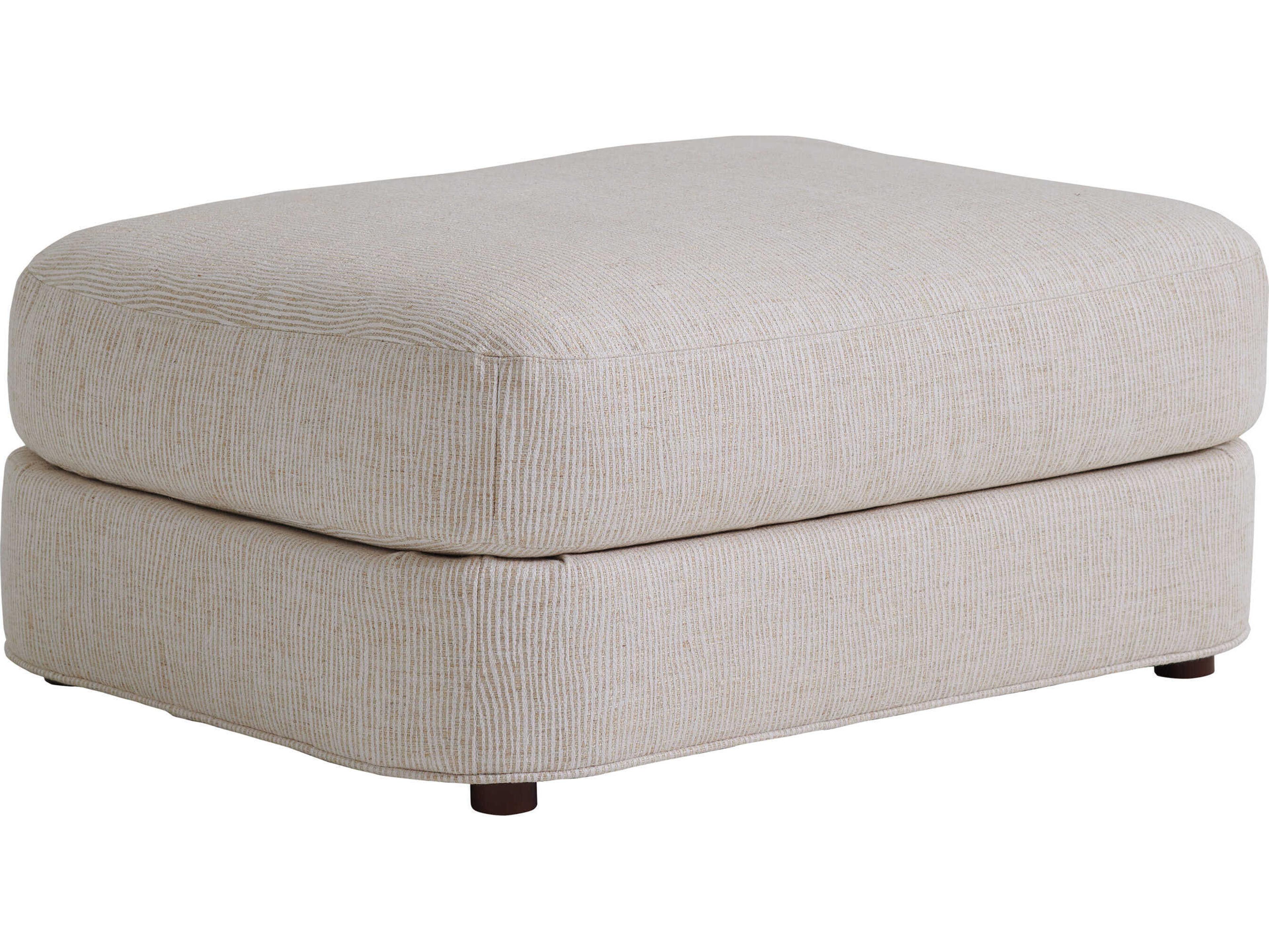 Tommy Bahama Palm Desert Beige Upholstered Ottoman