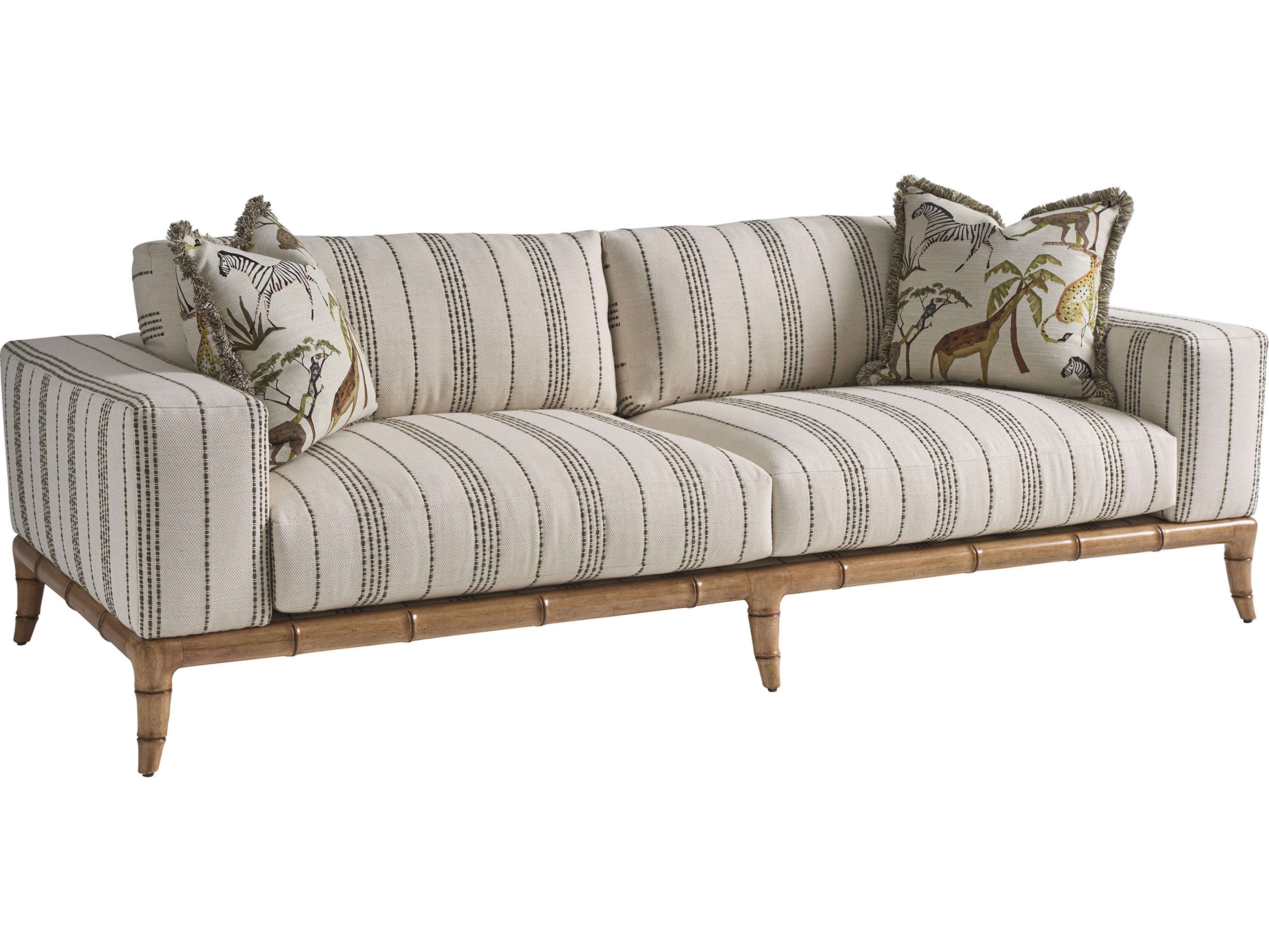 Tommy Bahama Key Biscayne Cream Upholstered Sofa