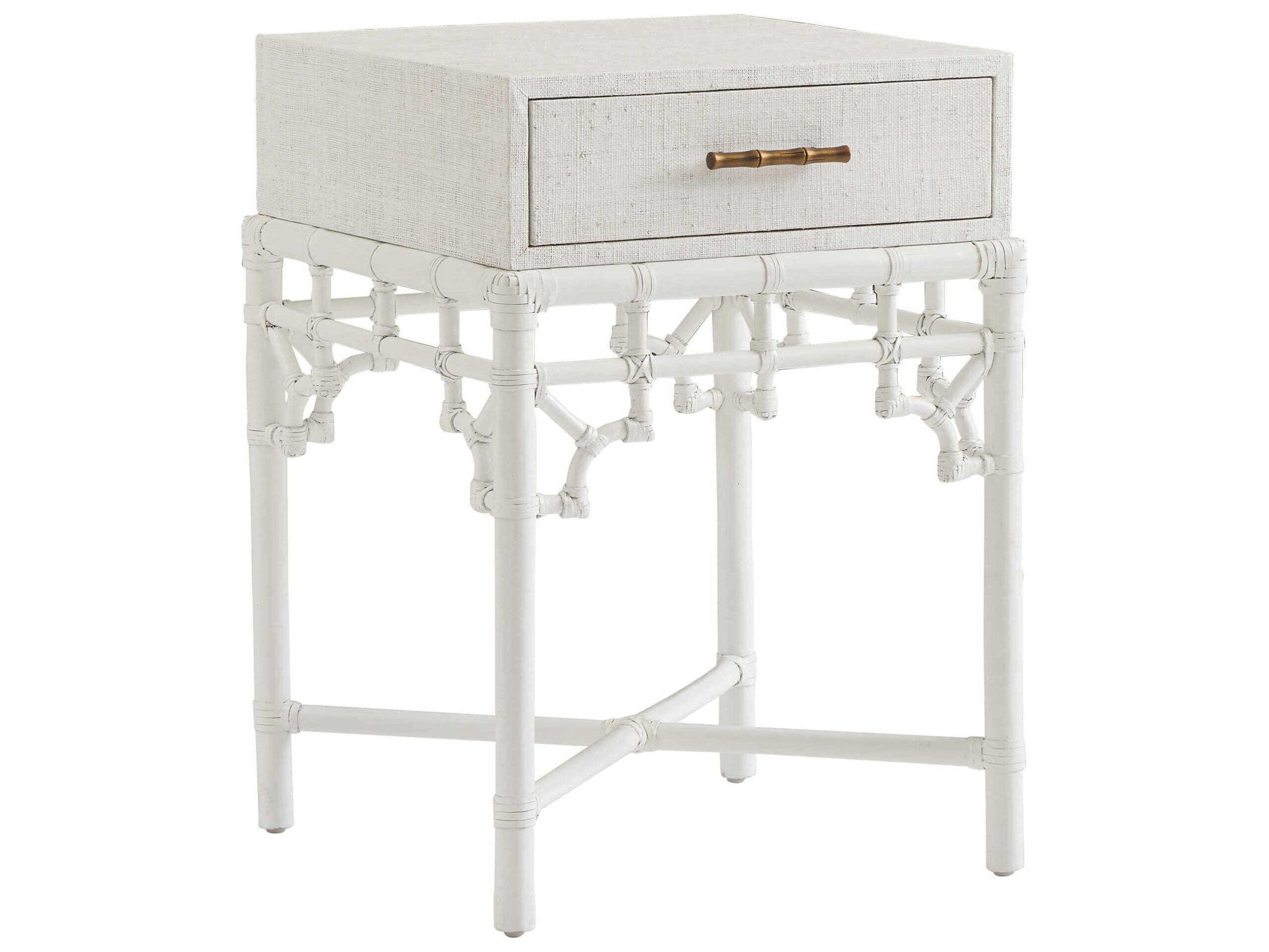 Tommy Bahama Key Biscayne 1-Drawer White Nightstand