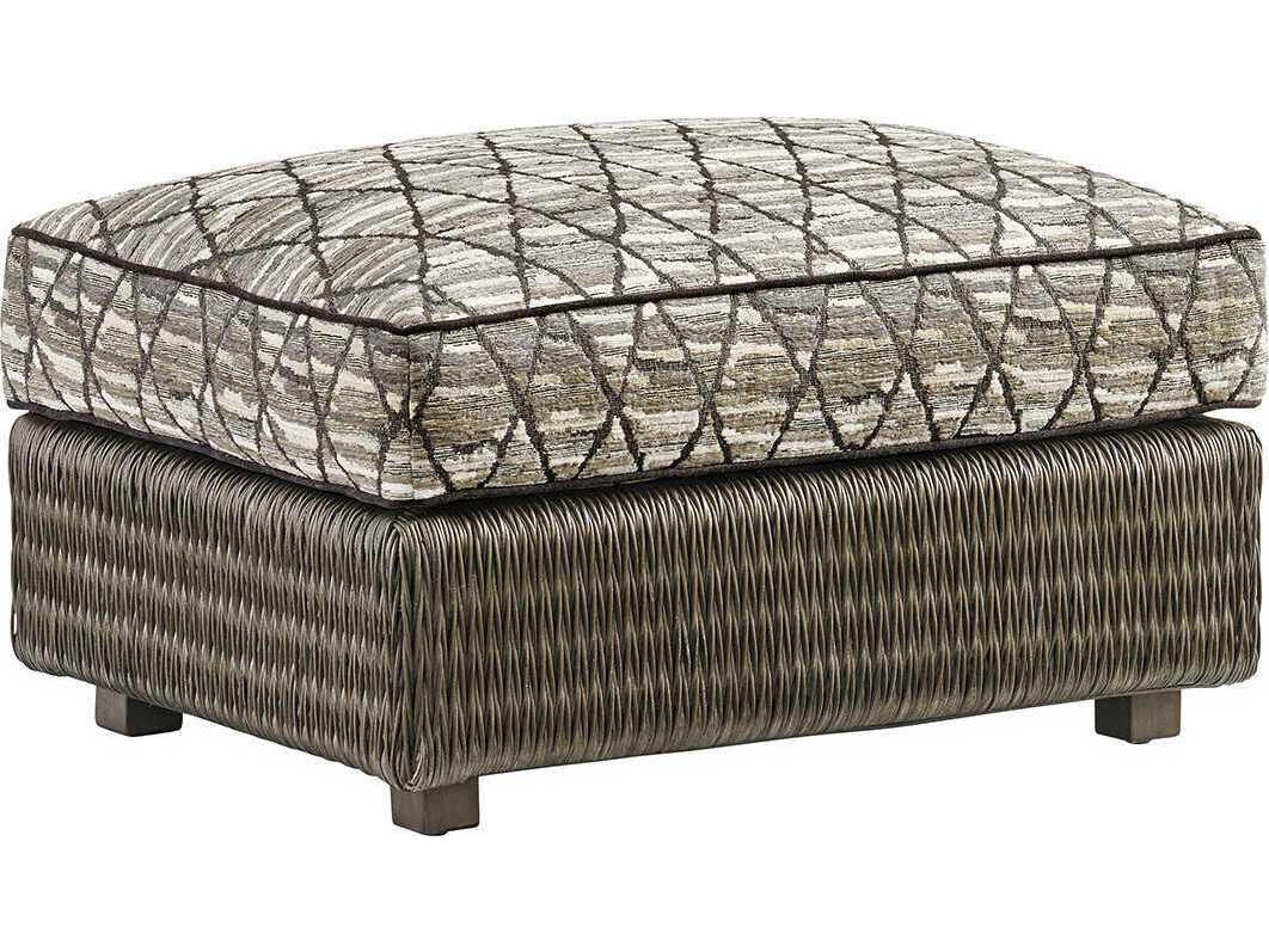 Tommy Bahama Cypress Point Hayes Ottoman - Semi Attached Top Ottoman