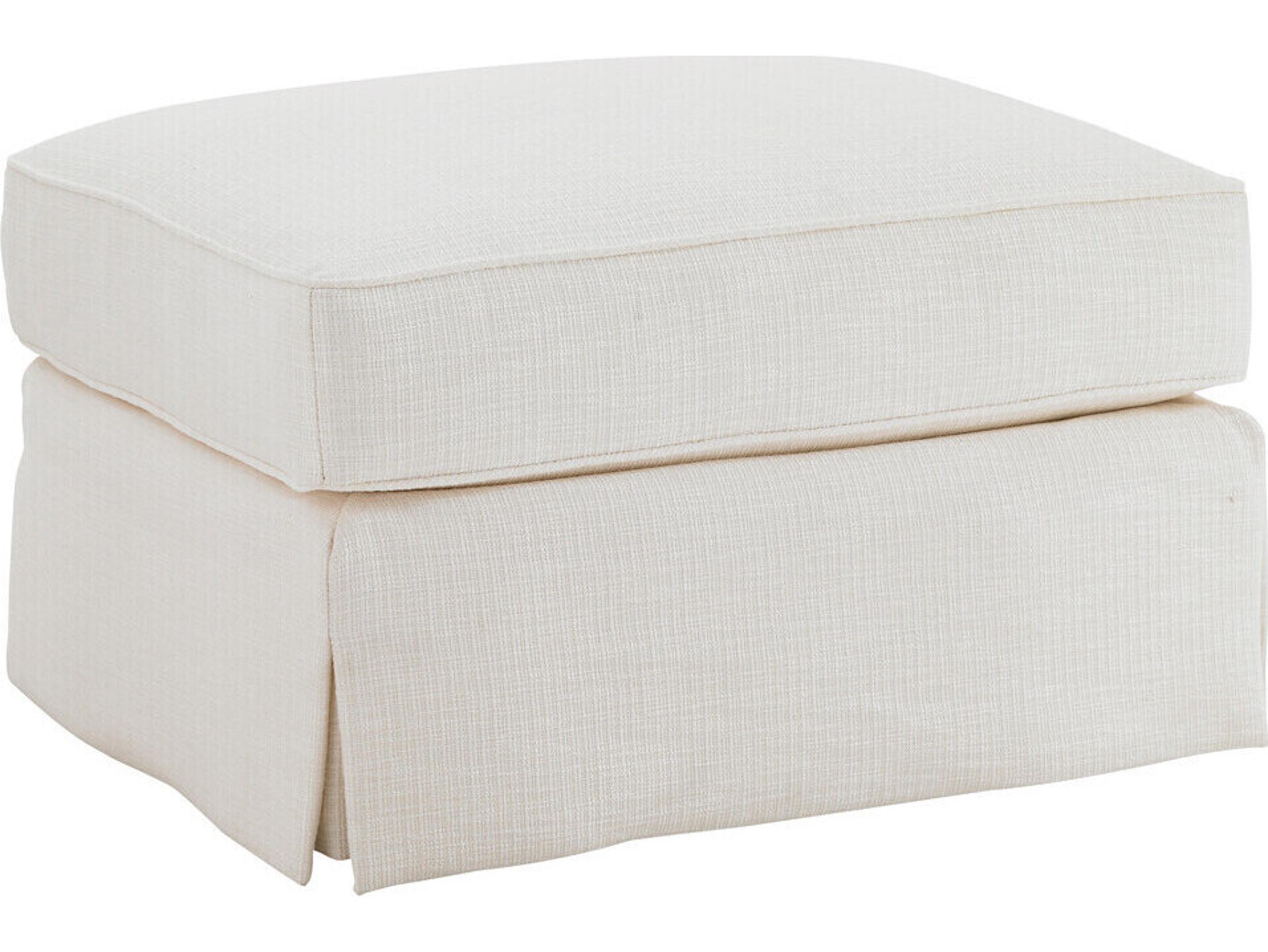 Tommy Bahama Ivory Key Upholstered Ottoman