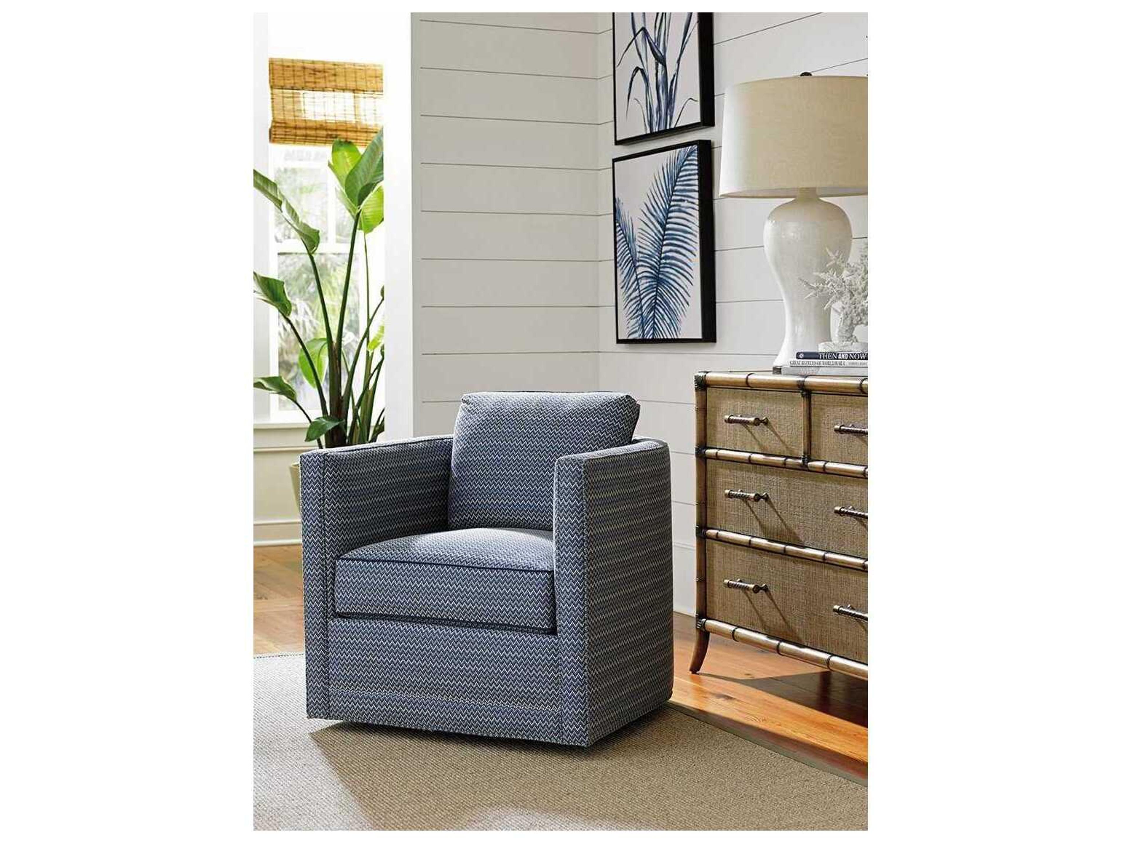 Tommy Bahama Twin Palms Chair and Cabinet Set