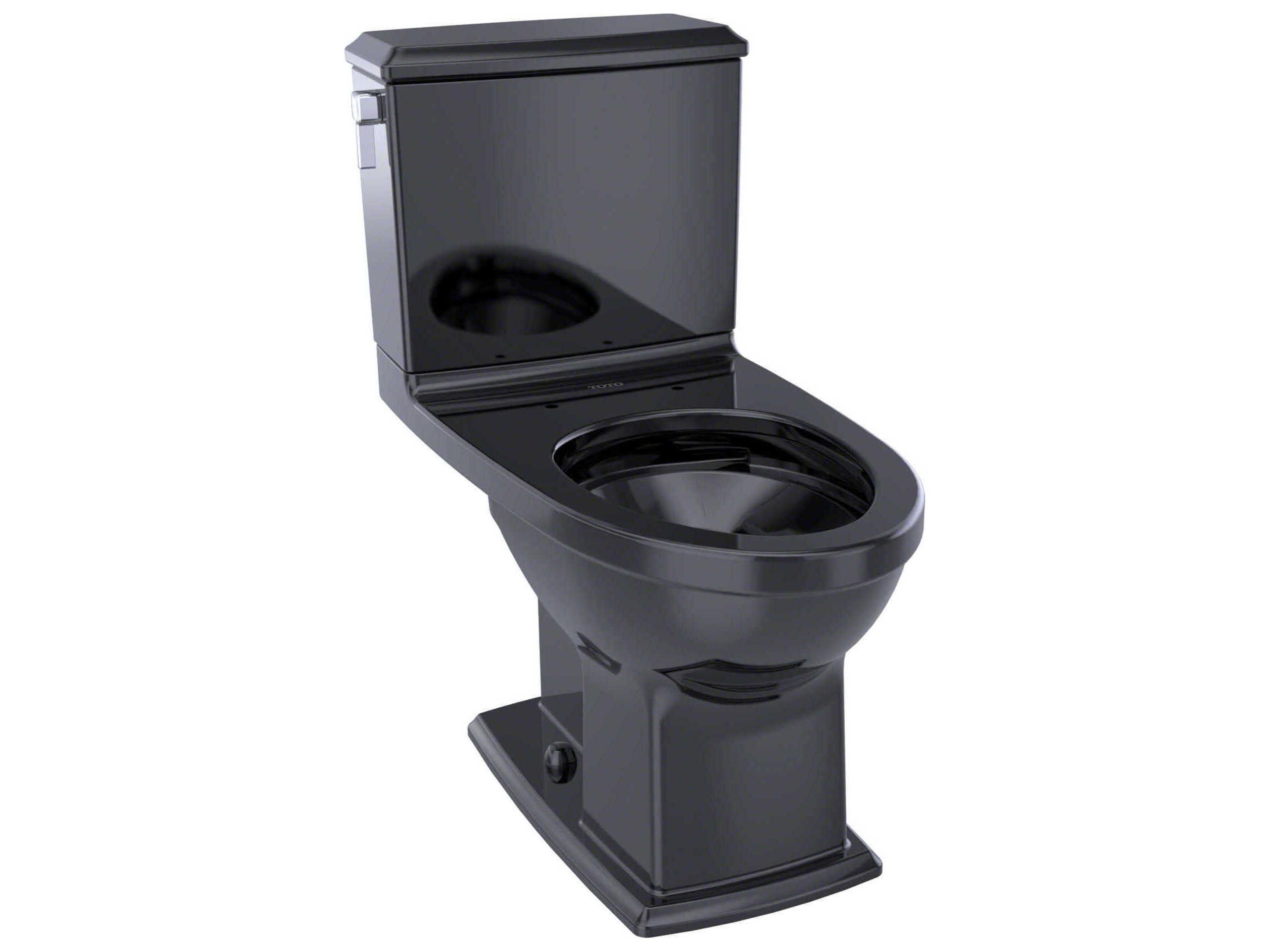 TOTO Connelly 2-Piece Elongated Dual-Max, Dual Flush Universal Height Ebony Toilet