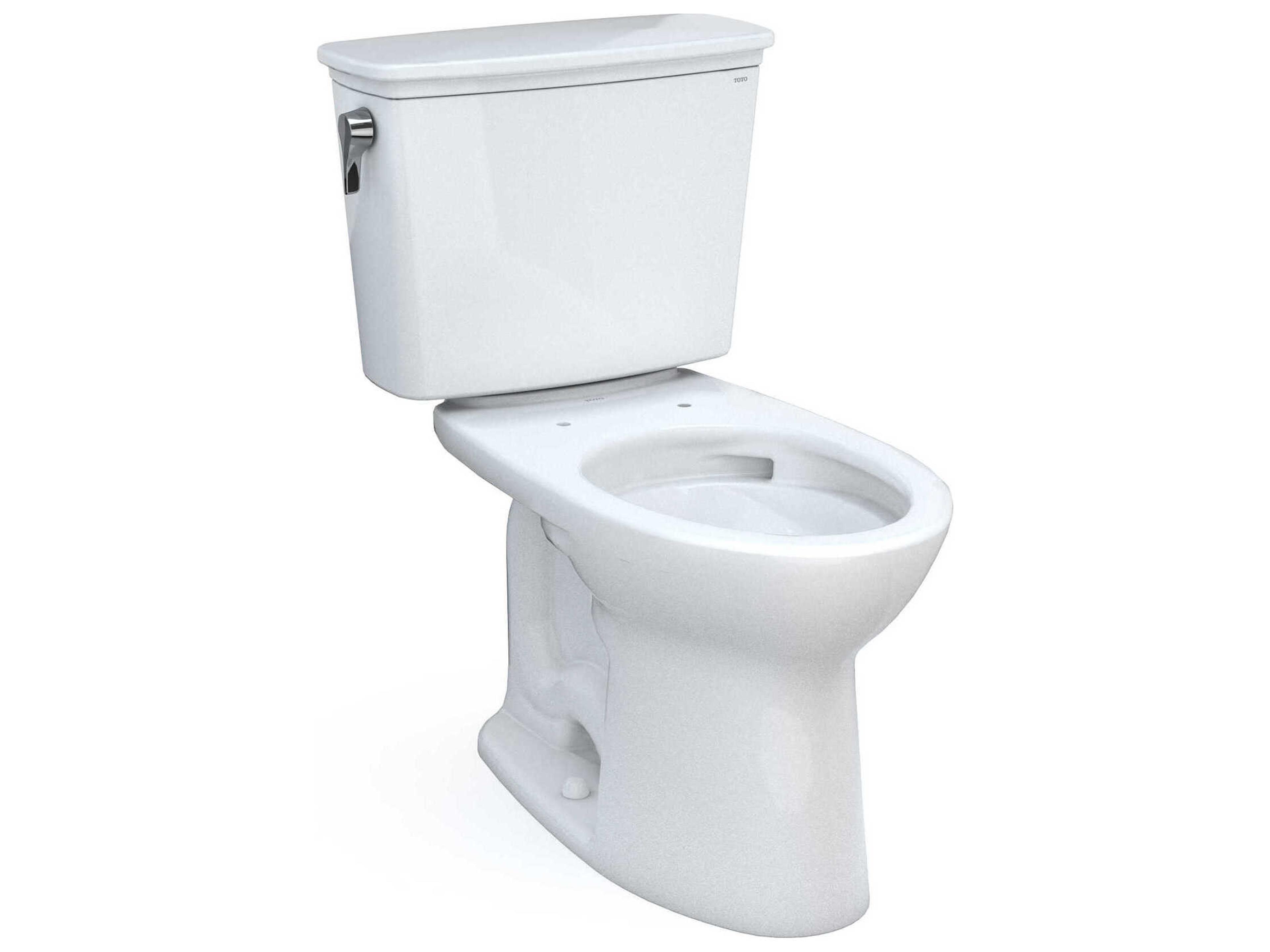 TOTO Drake Transitional 2-Piece Elongated Universal Height Tornado Flush Toilet with Cefiontect