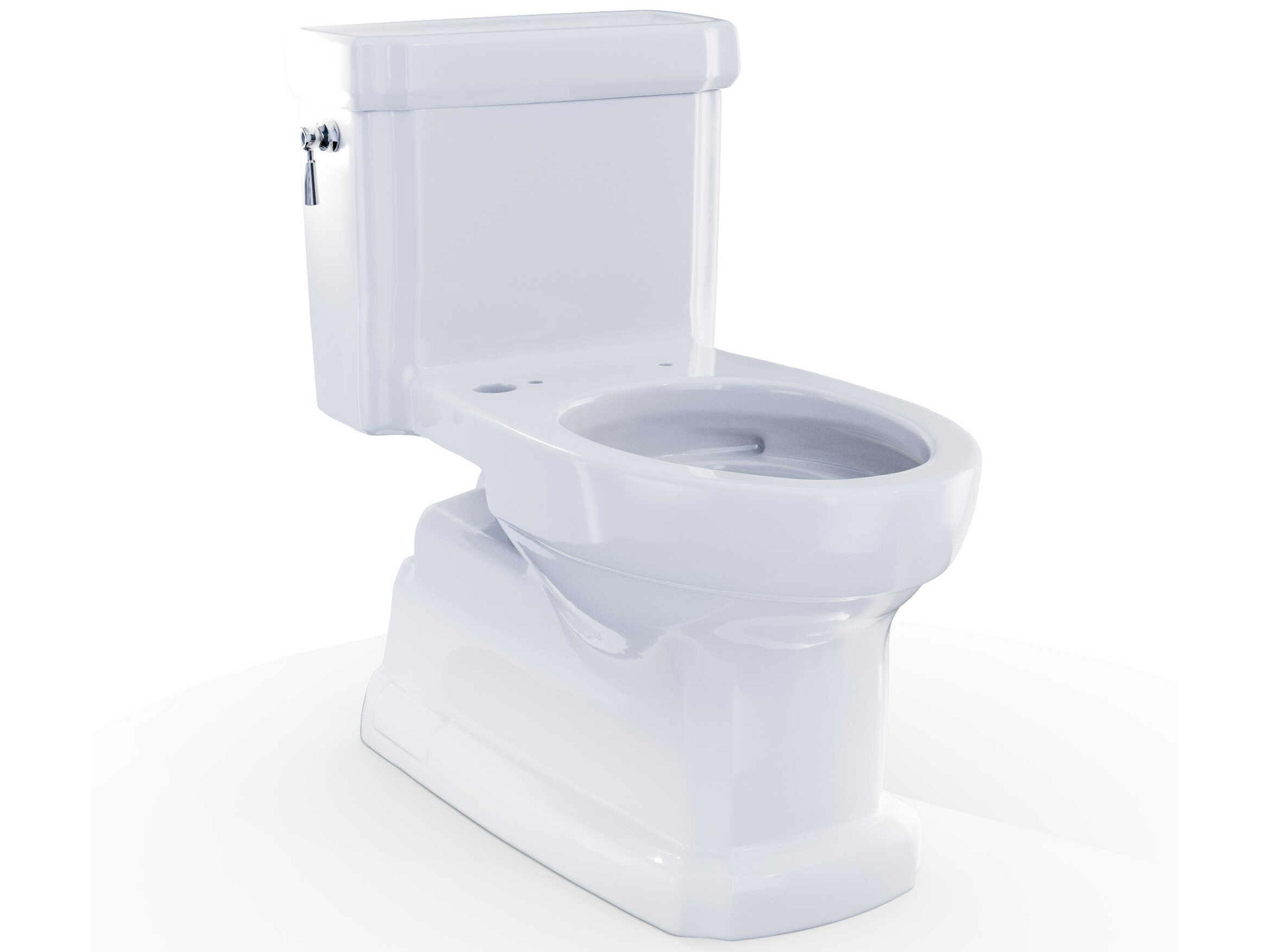 TOTO Eco Guinevere Washlet+ Ready Elongated Universal Height Skirted Cotton White Toilet with Cefiontect