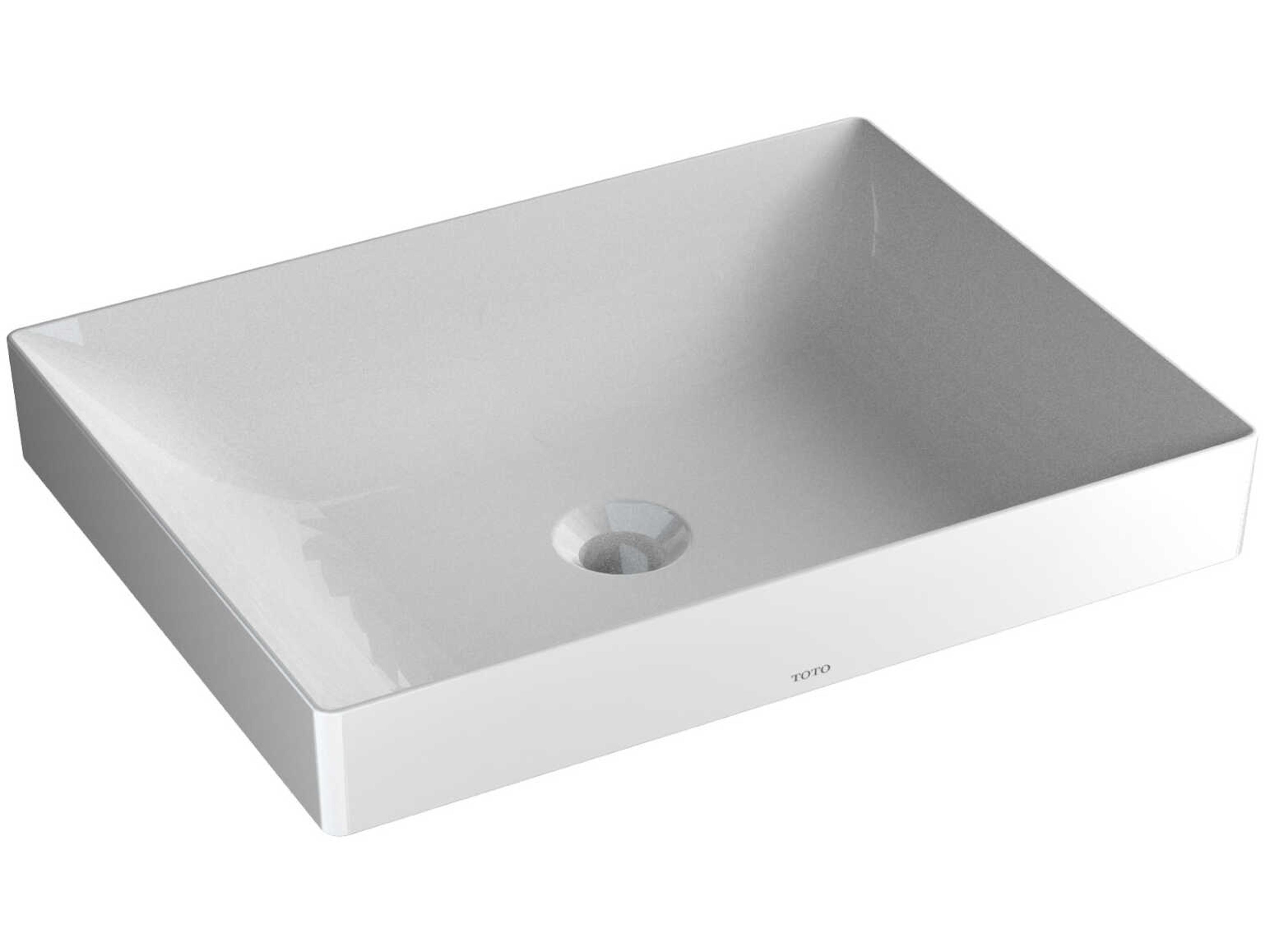 TOTO Kiwami Cotton White Rectangular 20" Vessel Bathroom Sink with Cefiontect